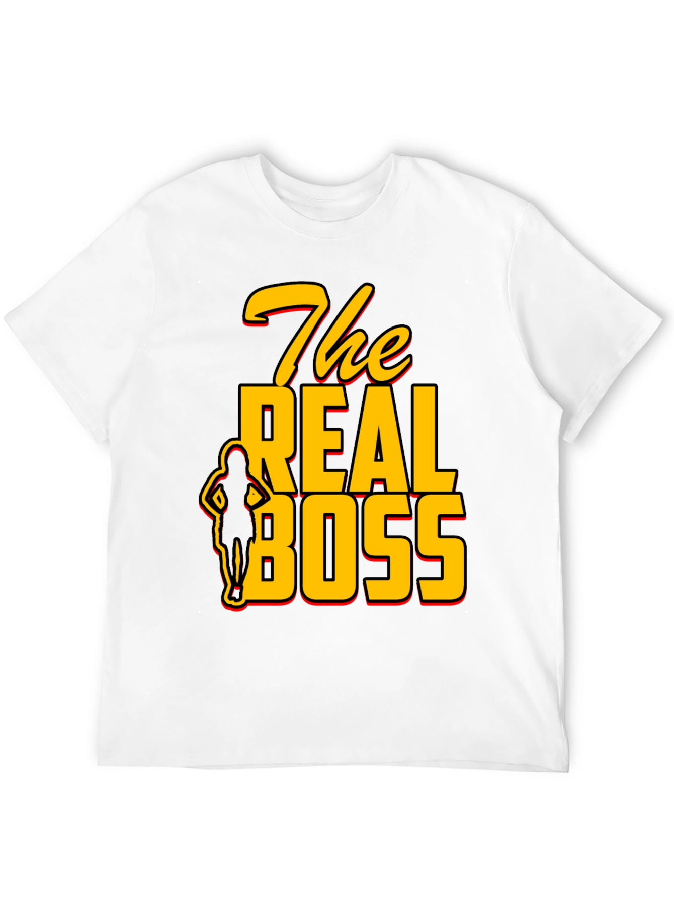 Black The Real Boss Graphic T-Shirt view 12