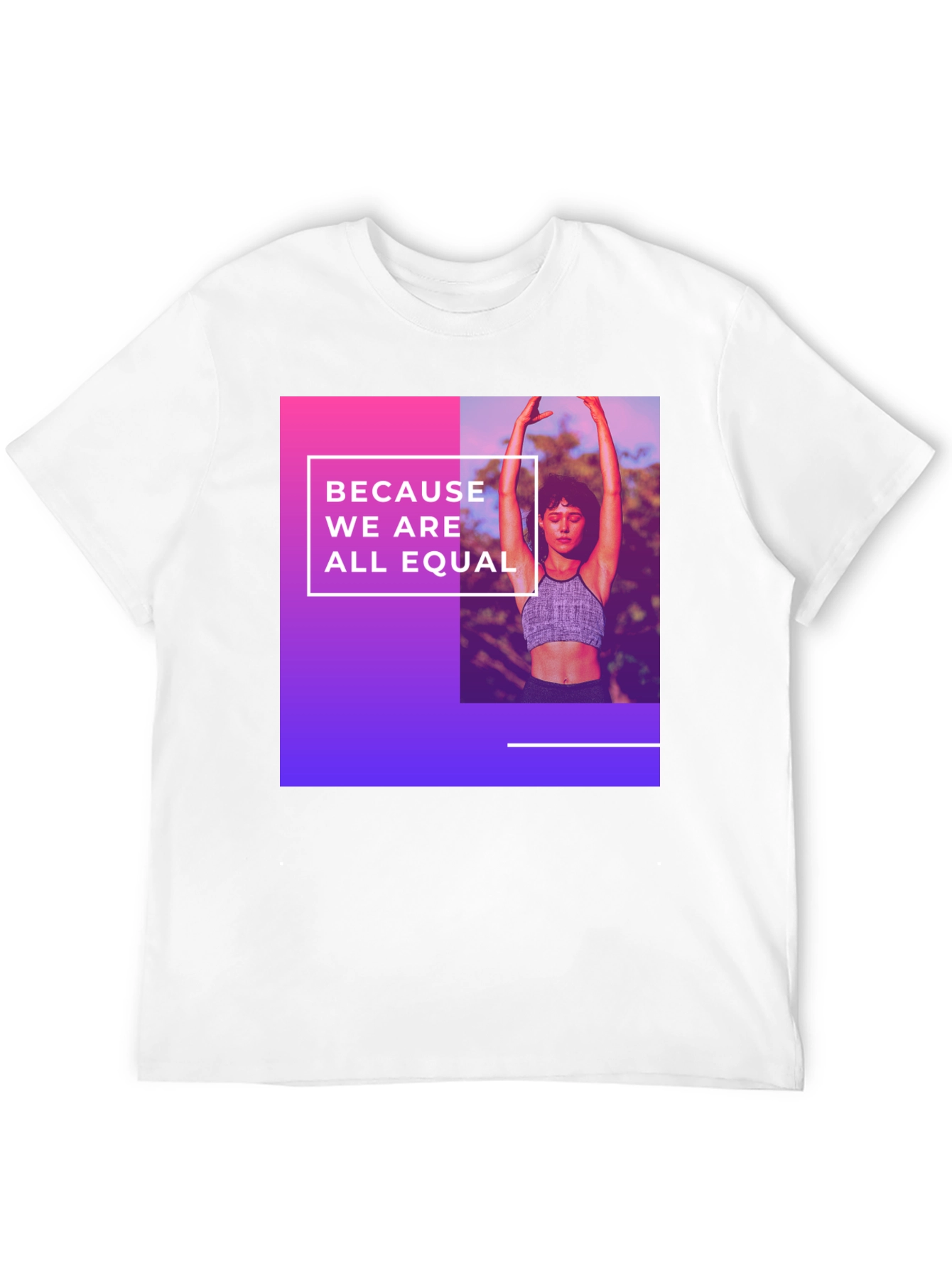 Black Equality T-Shirt: Because We Are All Equal view 12