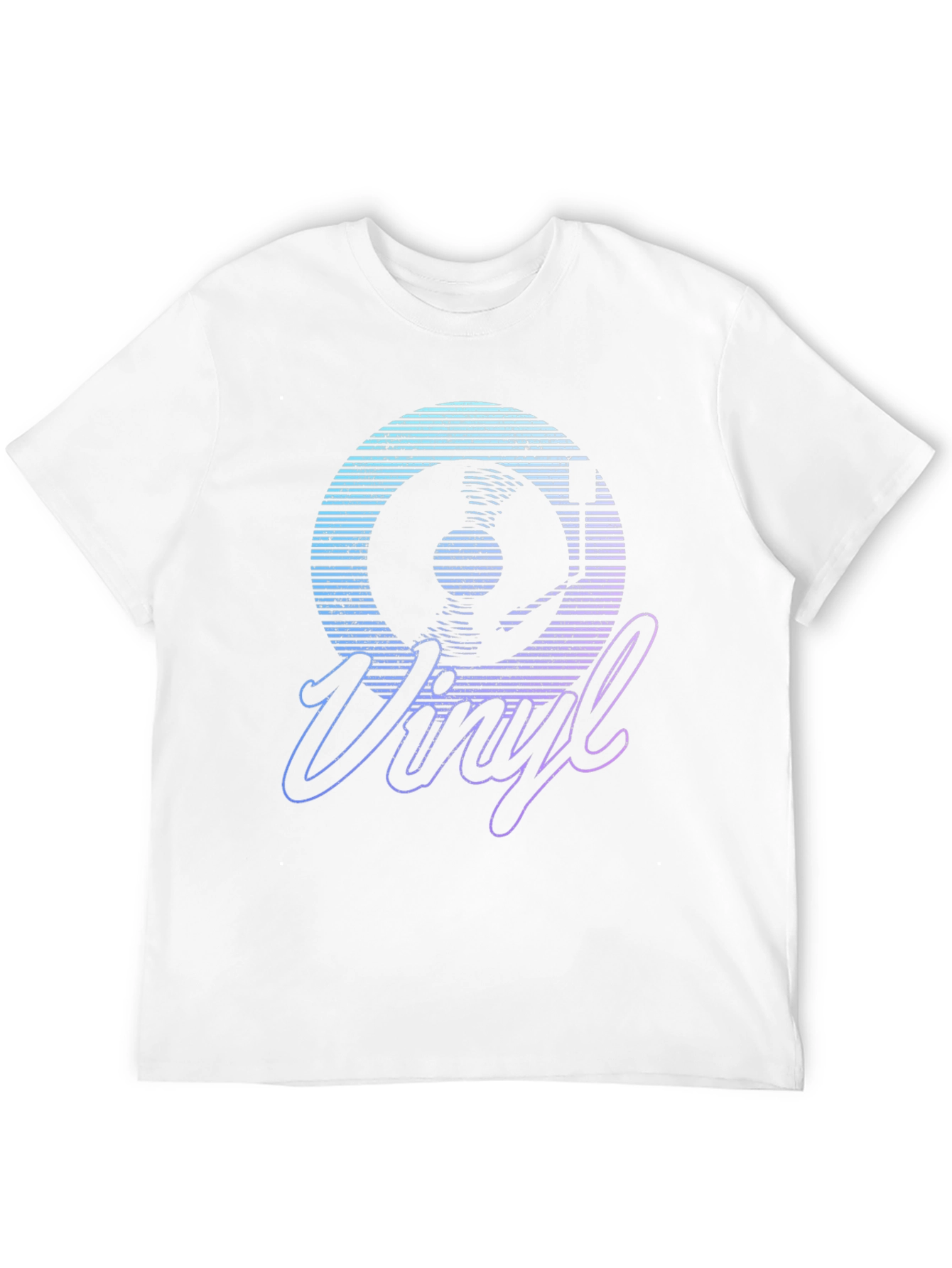 Black Retro Vinyl Record Graphic T-Shirt view 12