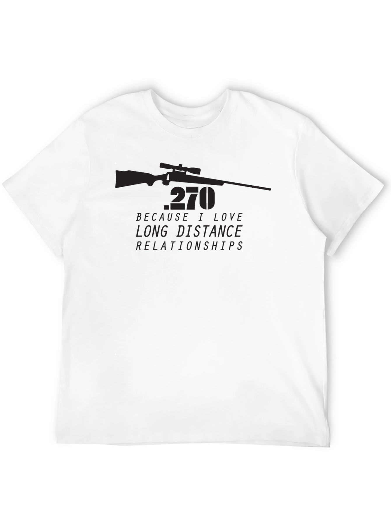 Black 270 Long Distance Relationships Graphic Tee - Black view 12