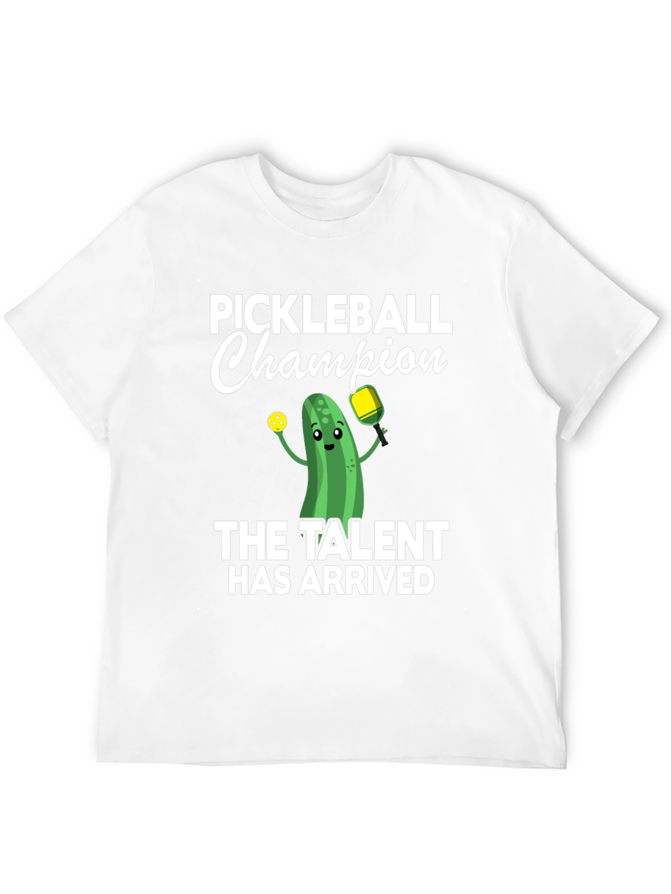 Black Pickleball Champion T-Shirt - The Talent Has Arrived! view 12