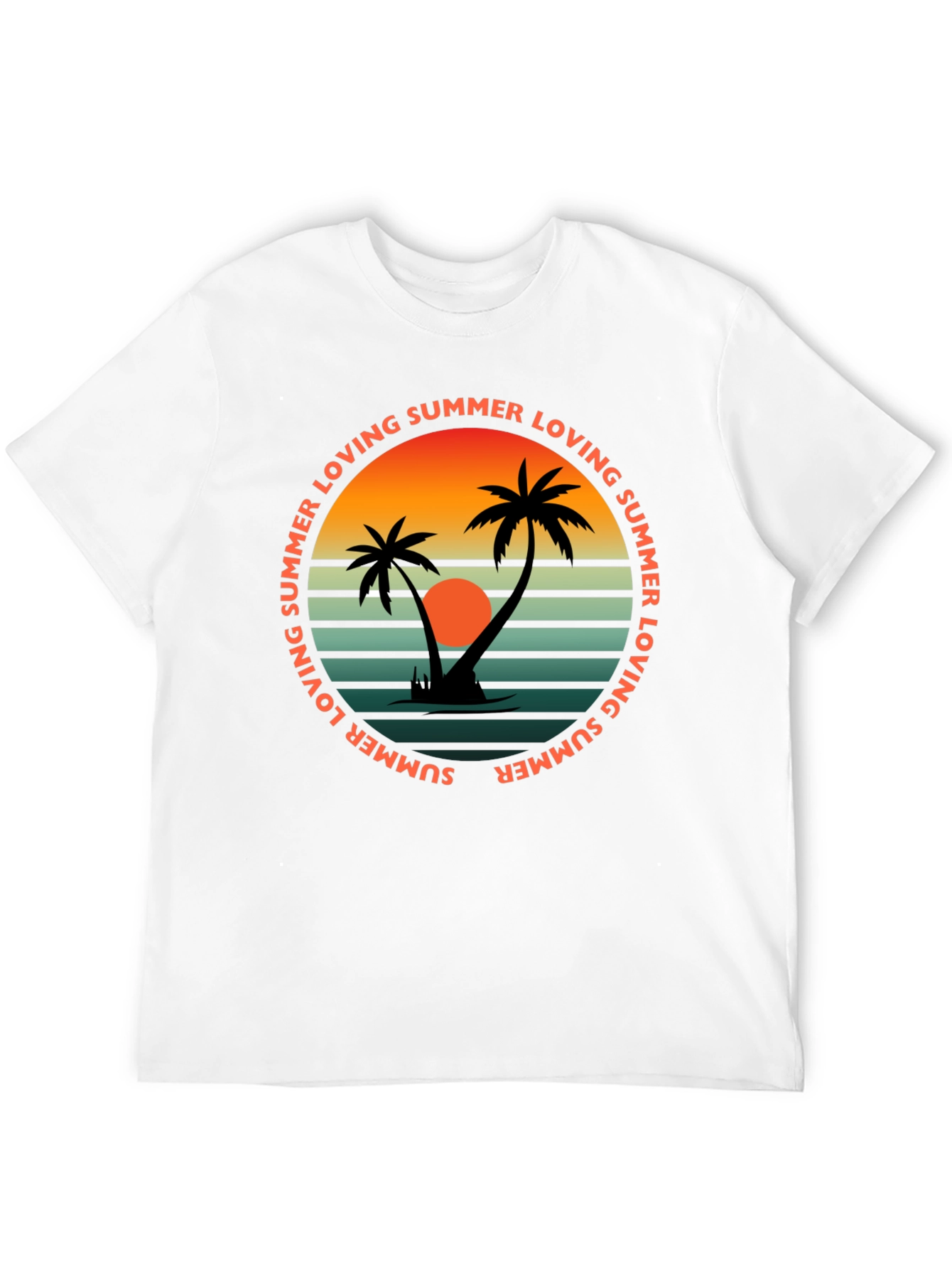 Black Summer Loving Graphic Tee - Retro Beach Vibes view 12