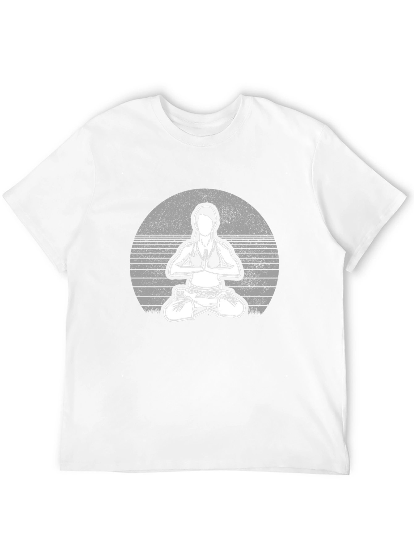 Black Yoga Pose Graphic Tee - Unisex Black T-Shirt view 12