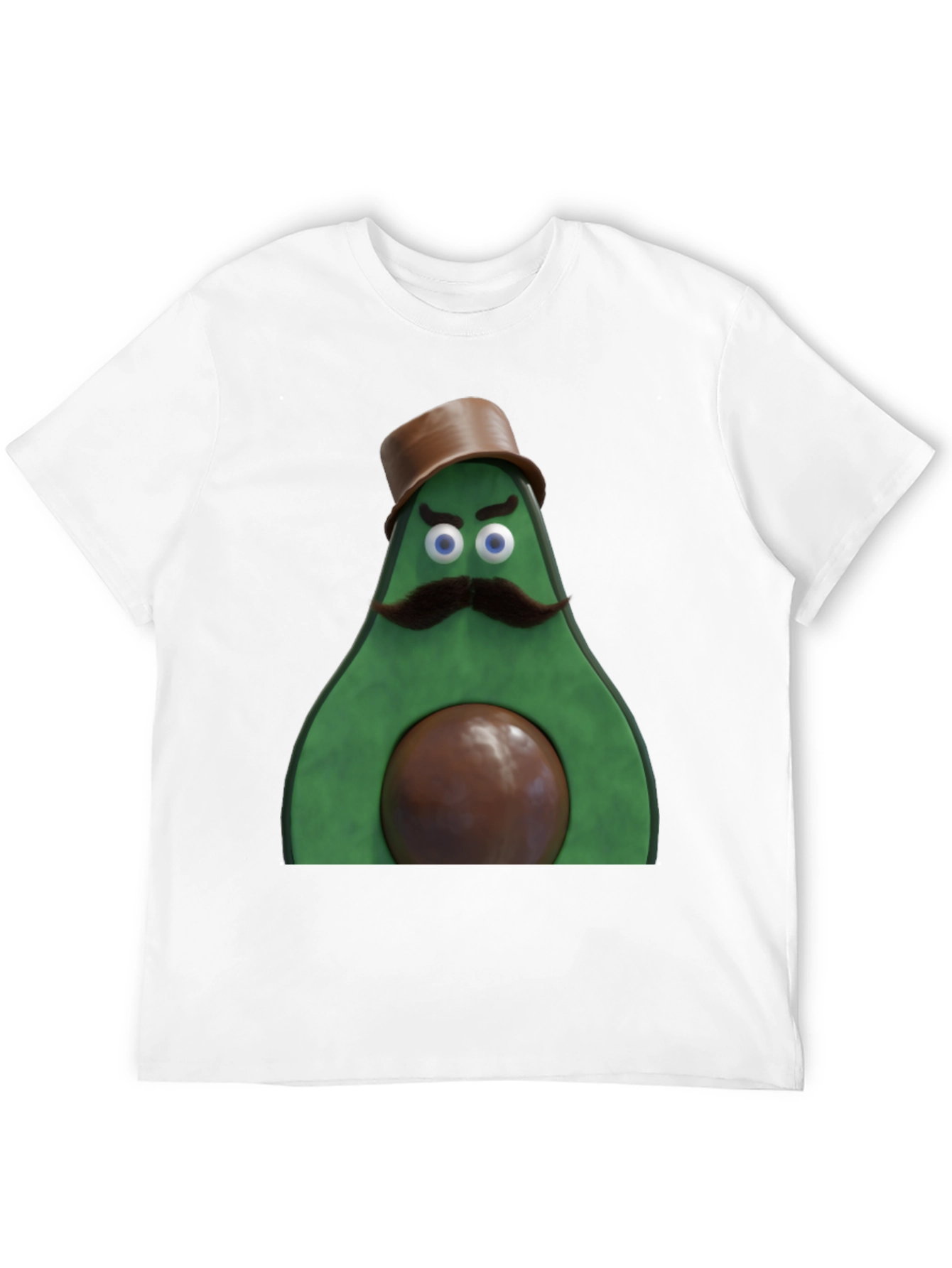 Black Avocado Gentleman Graphic Tee - Quirky Black T-Shirt view 12