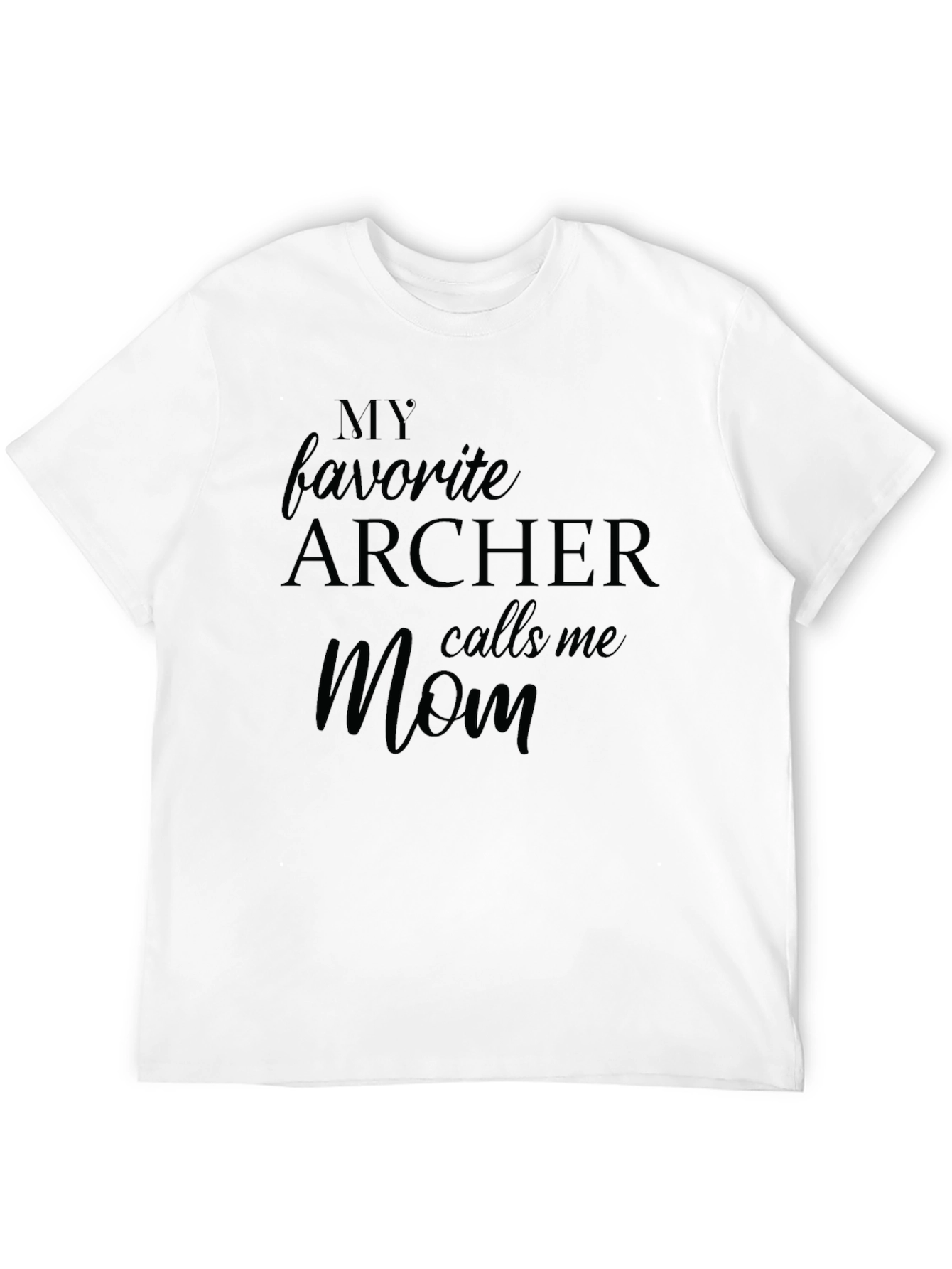 Black Archer Mom T-Shirt: My Favorite Archer view 12