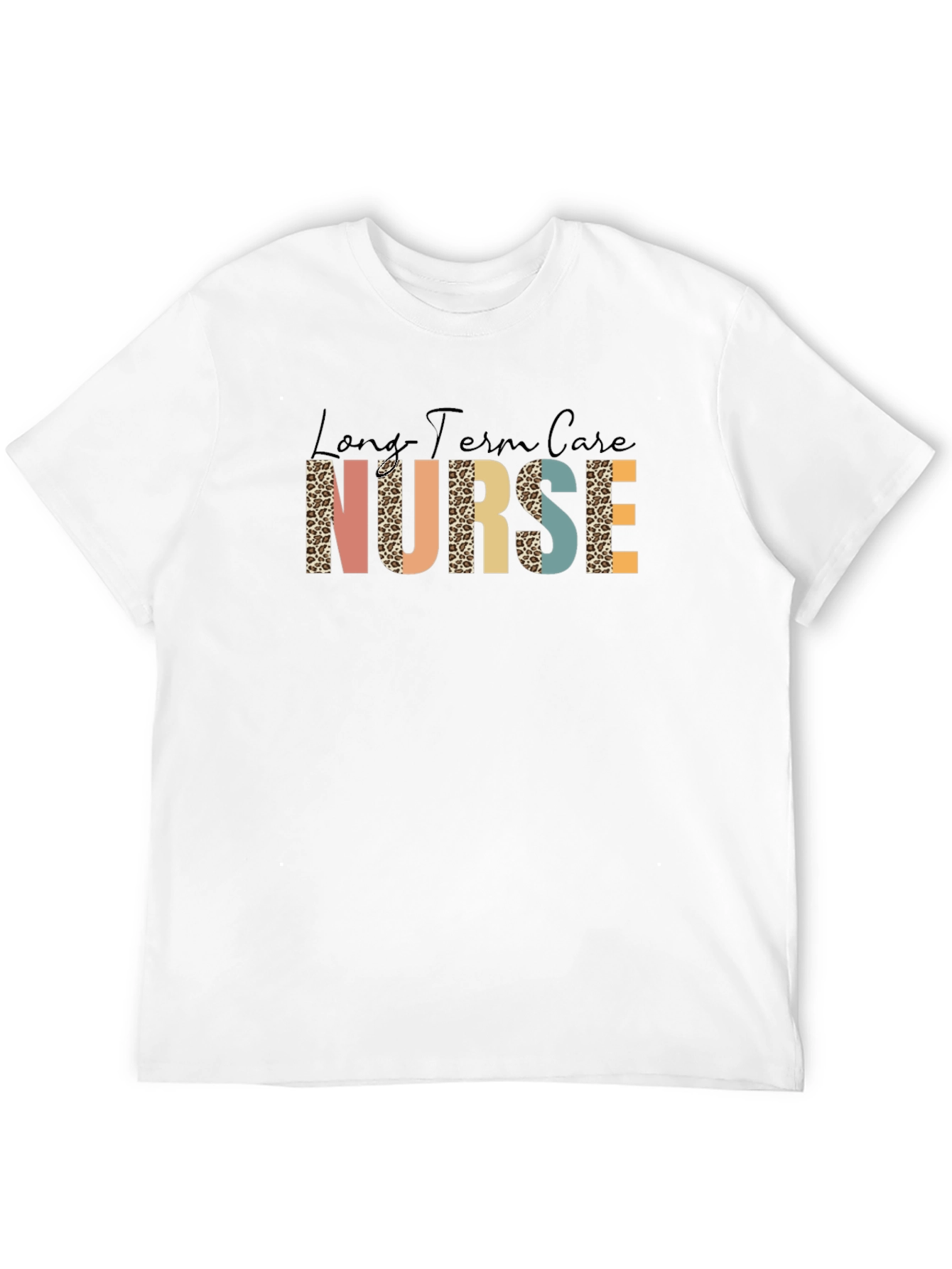 Black Long Term Care Nurse Graphic Tee view 12