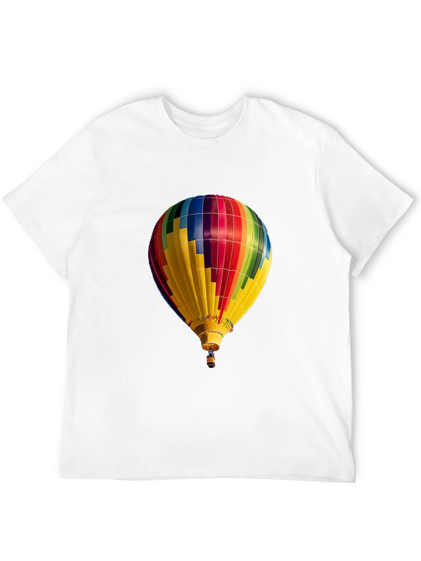 Black Hot Air Balloon Graphic Tee - Unique Design view 12