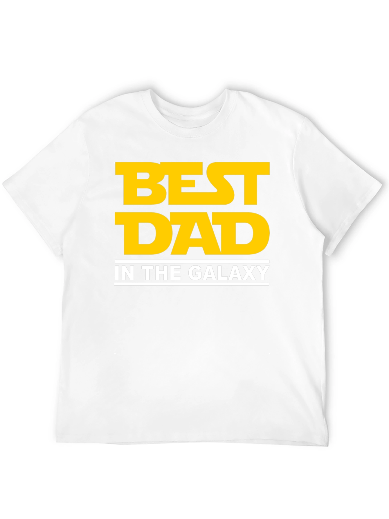 Black Best Dad in the Galaxy Black T-Shirt view 12