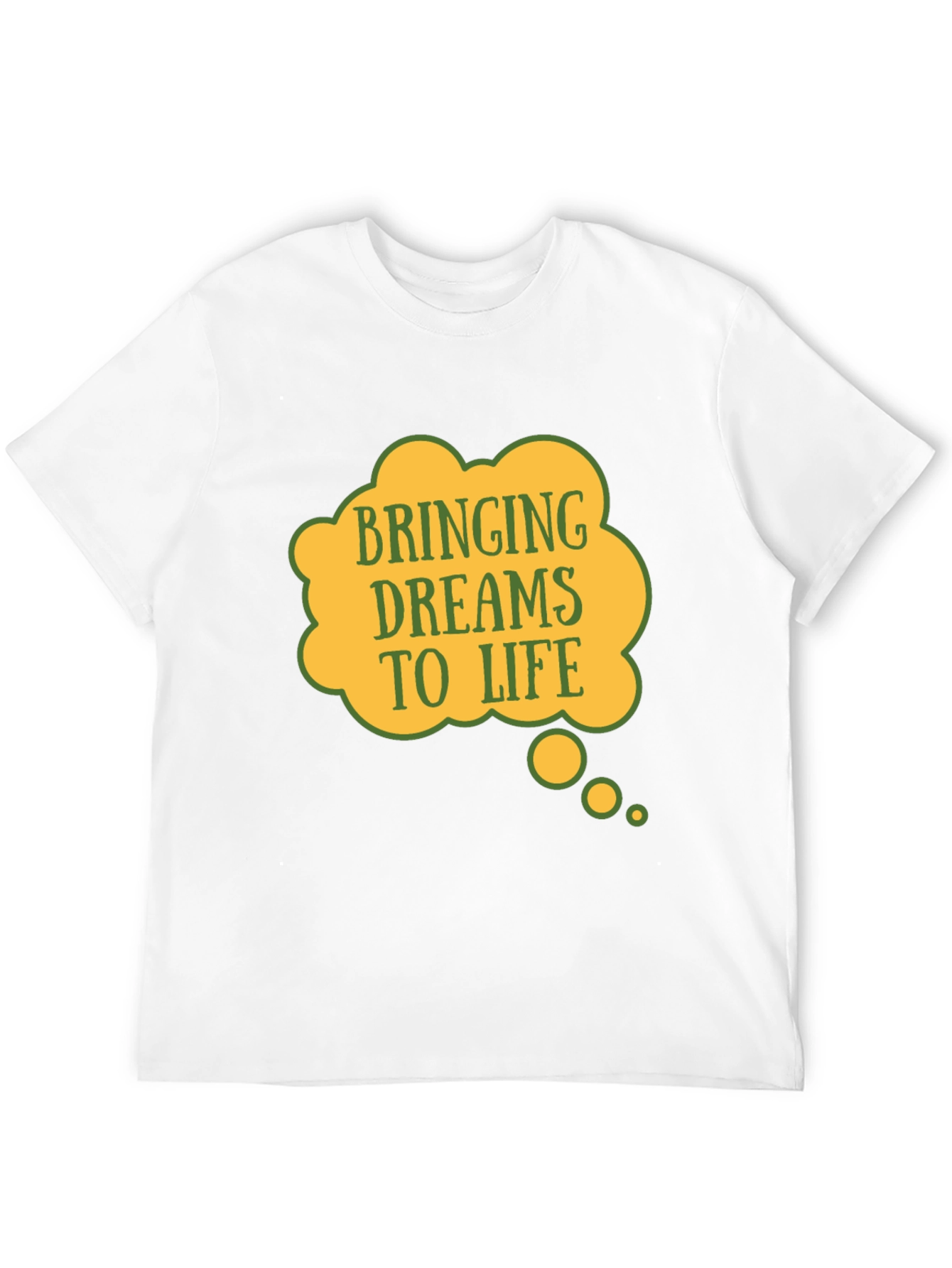 Black Dream Life T-Shirt - Black Cotton Casual Tee view 12