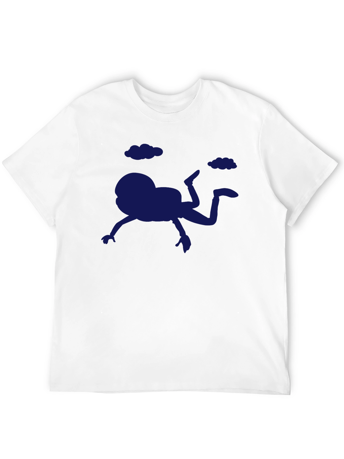 Black Funny Frog Falling T-Shirt - Quirky Graphic Tee view 12