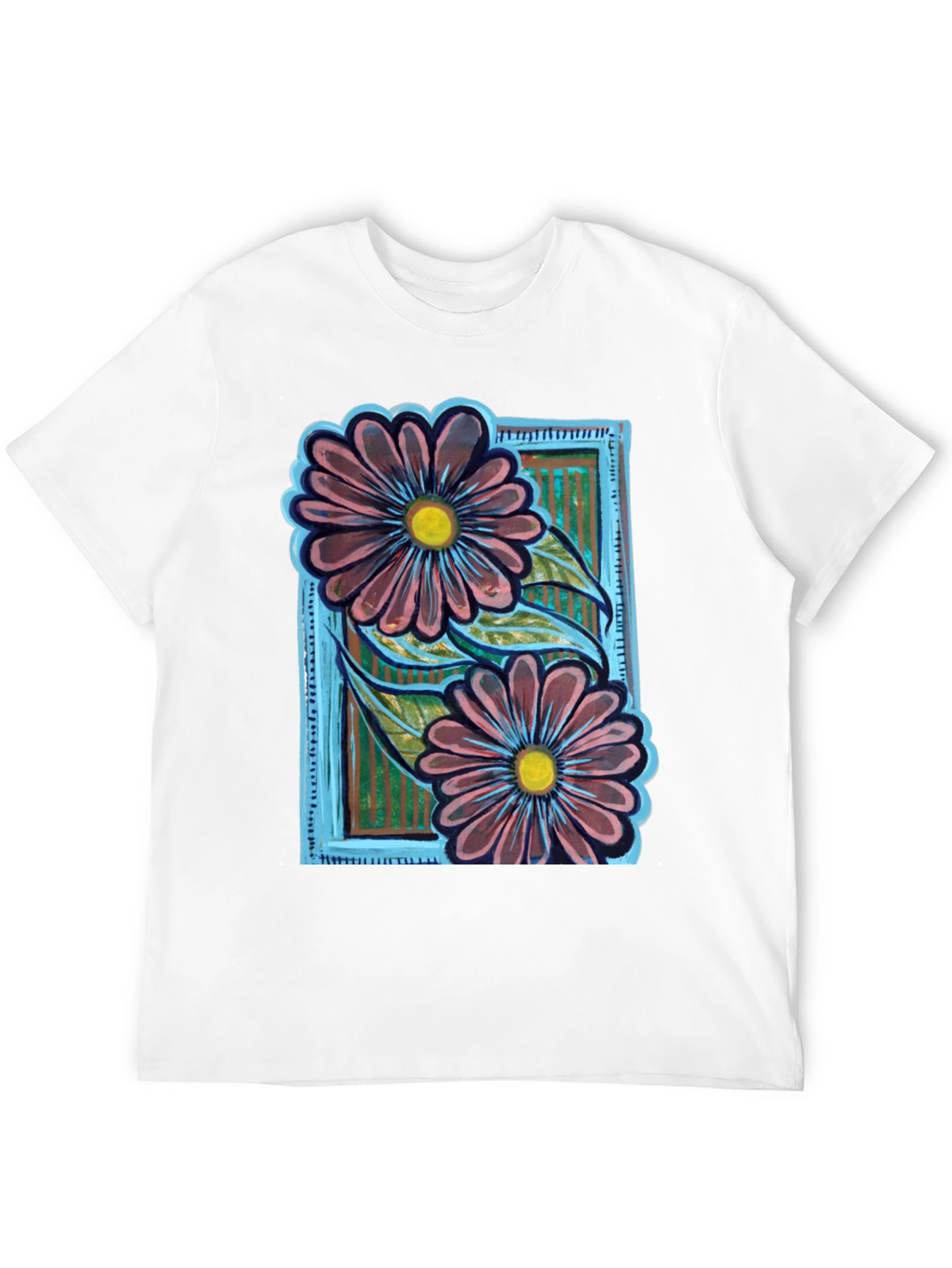 Black Floral Graphic Print T-Shirt view 12