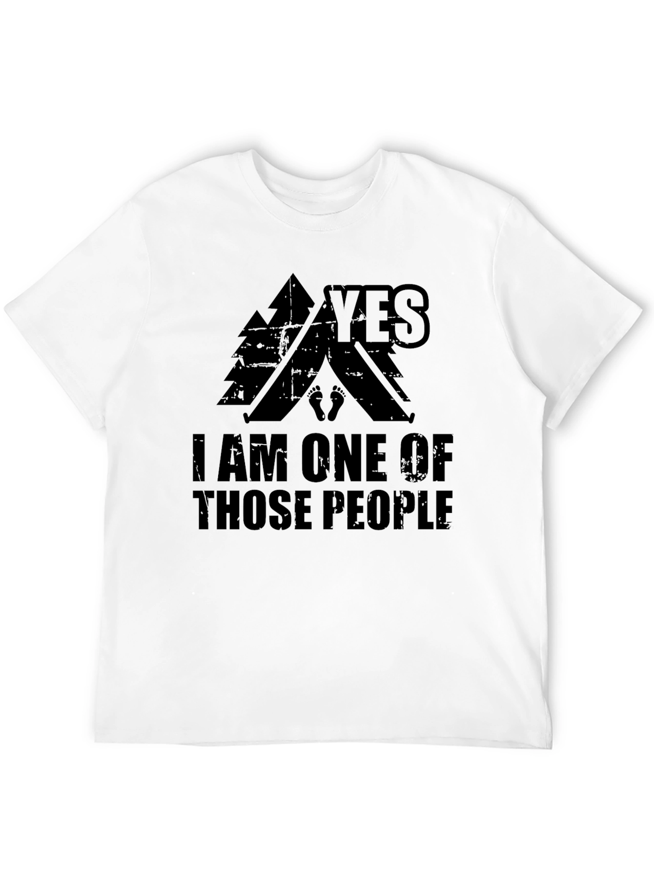 Black Camping Enthusiast Tee: "Yes, I Am One of Those People" view 12