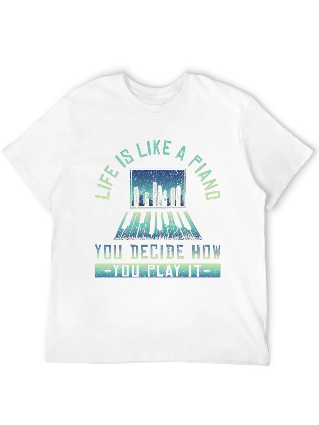 Black Piano Life Graphic Tee view 12