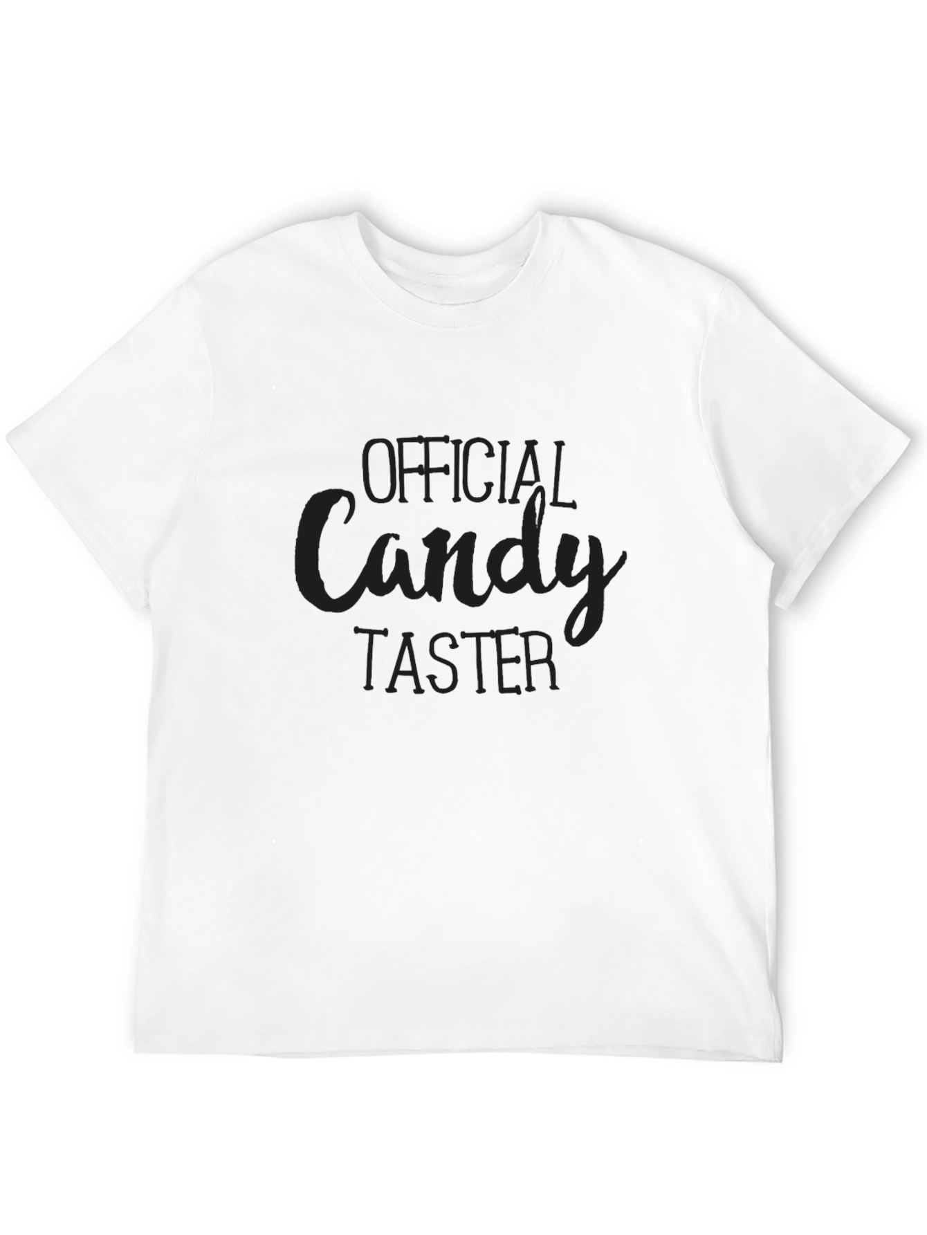 Black Official Candy Taster Black Graphic Tee view 12