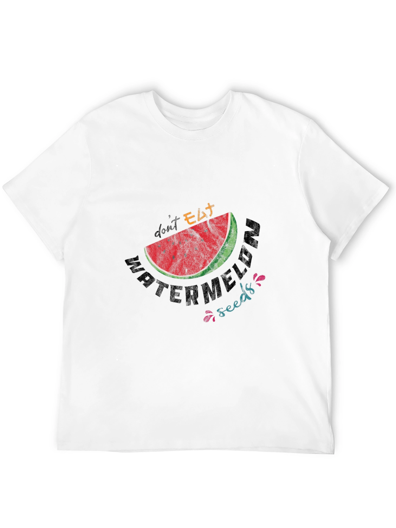 Black Don't Eat Watermelon Seeds Graphic Tee view 12