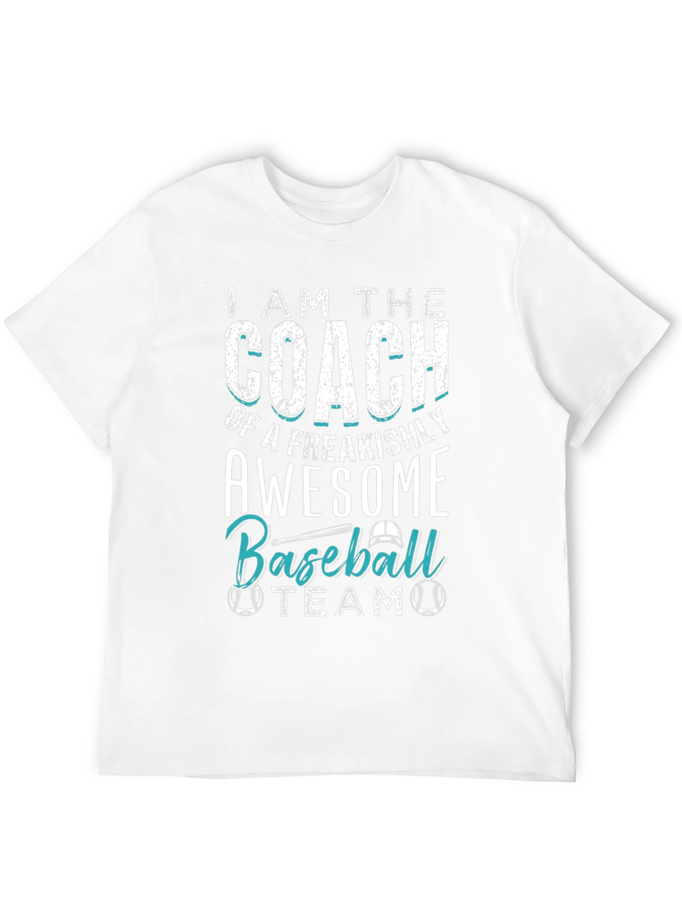 Black Awesome Baseball Coach T-Shirt view 12