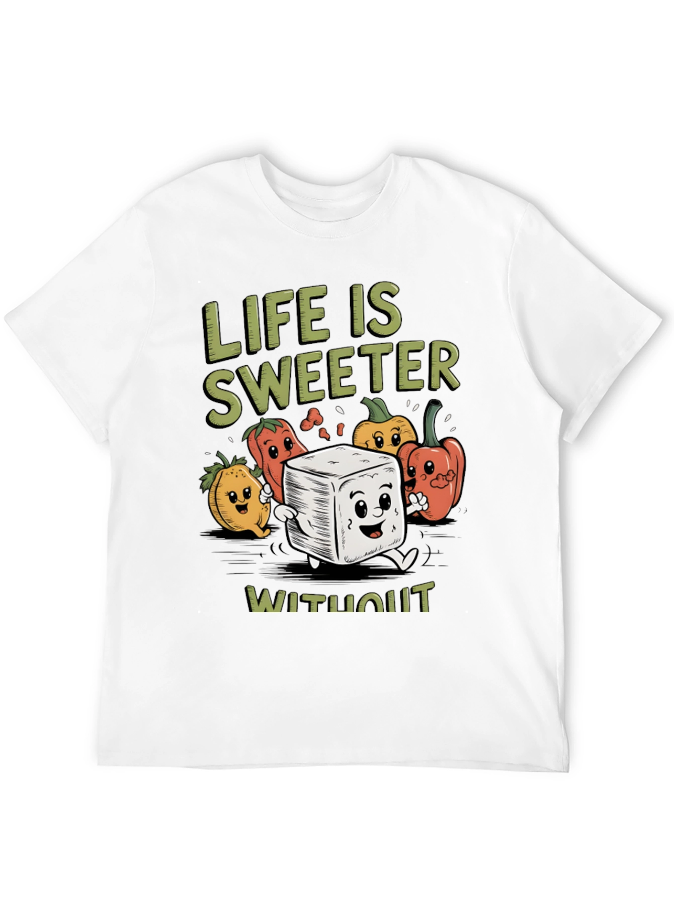 Black Life is Sweeter T-Shirt - Sugar Free Humor Tee view 12