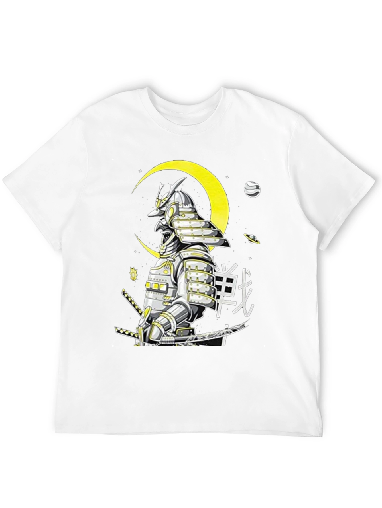 Black Samurai Warrior Graphic T-Shirt - Black view 12