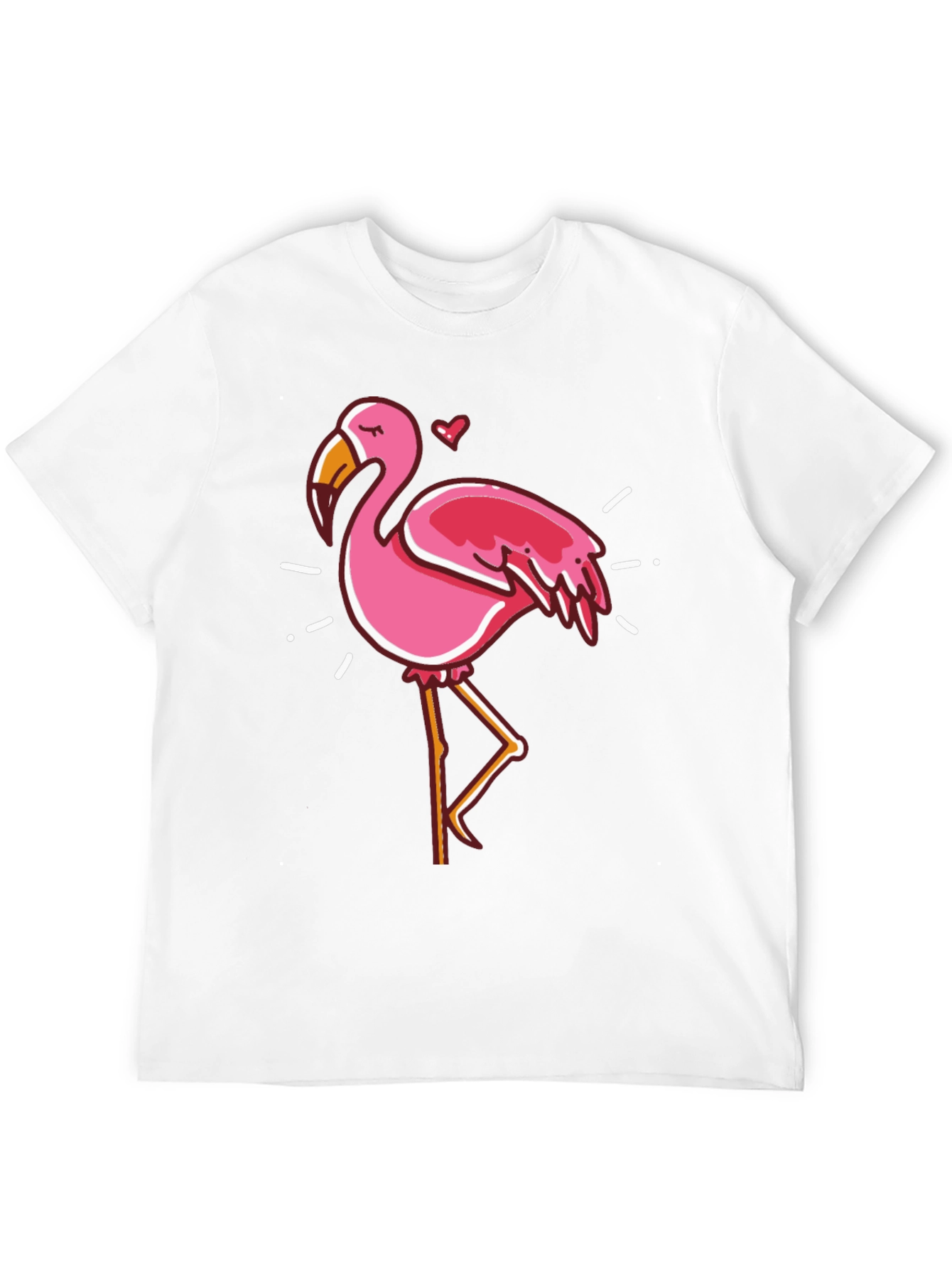 Black Fun Flamingo Graphic Black T-Shirt view 12