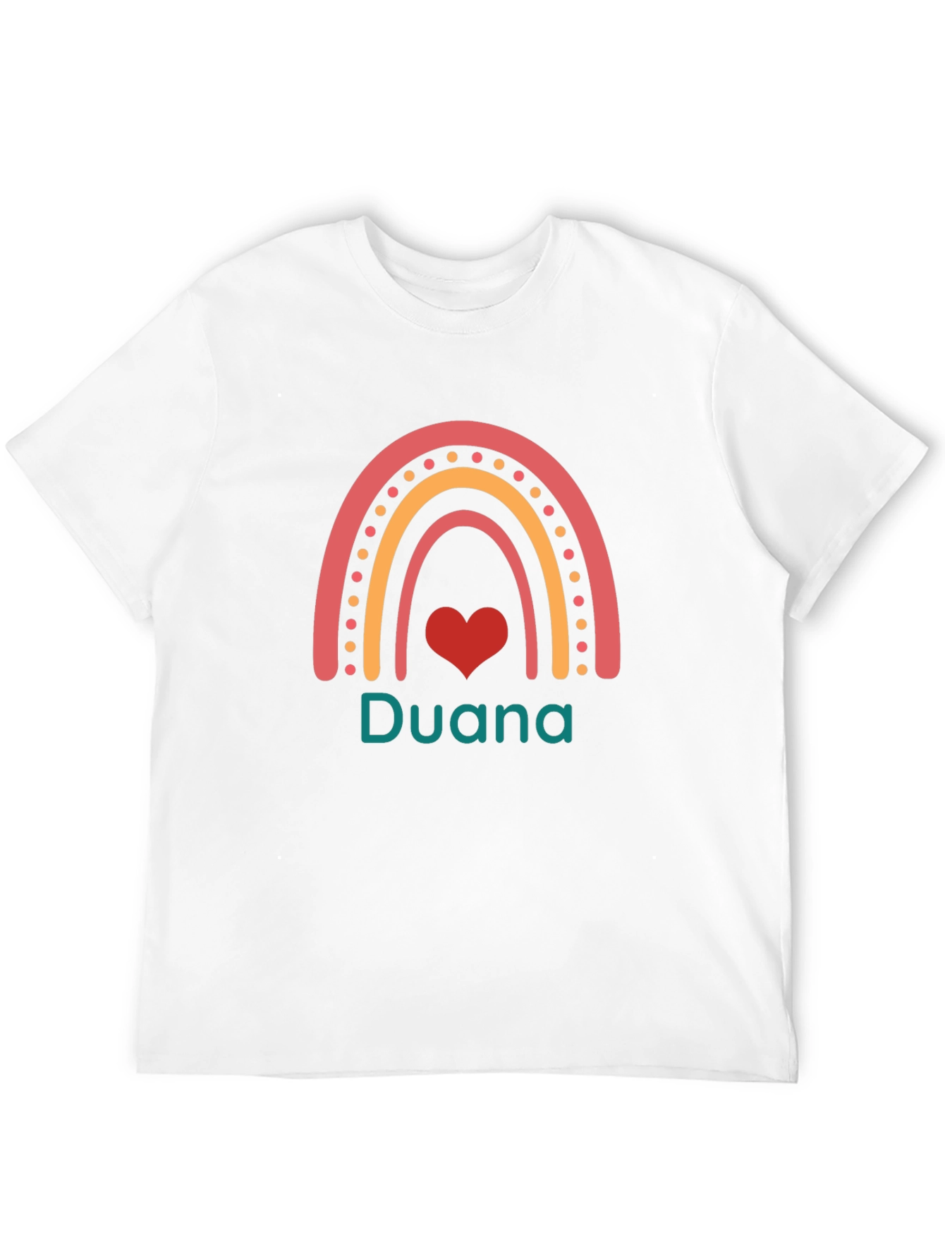 Black Duana Rainbow Heart T-Shirt - Cute & Stylish view 12