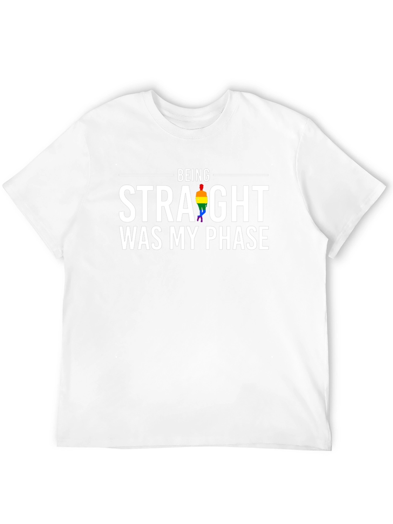Black Being Straight Was My Phase Gay Pride T-Shirt view 12