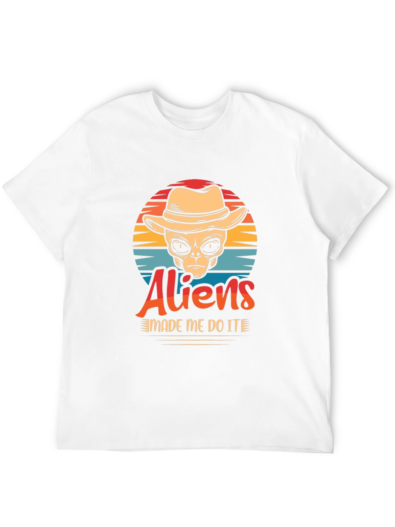 Black Aliens Made Me Do It T-Shirt - Funny Graphic Tee view 12