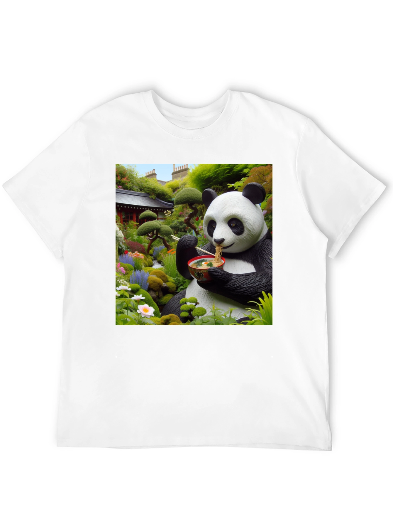 Black Panda Ramen T-Shirt view 12
