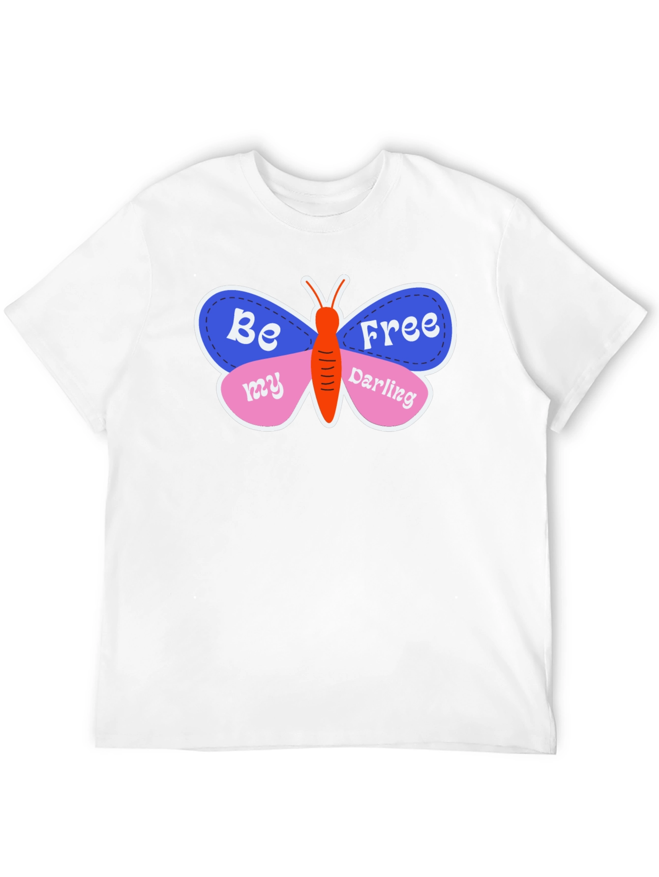 Black Be Free Butterfly Graphic T-Shirt - Stylish & Unique! view 12