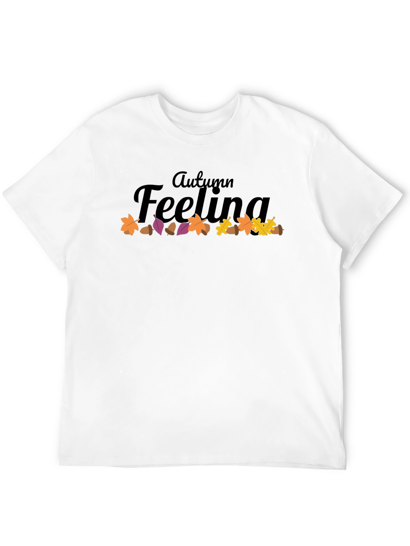 Black Autumn Feeling Graphic Tee - Soft & Stylish view 12