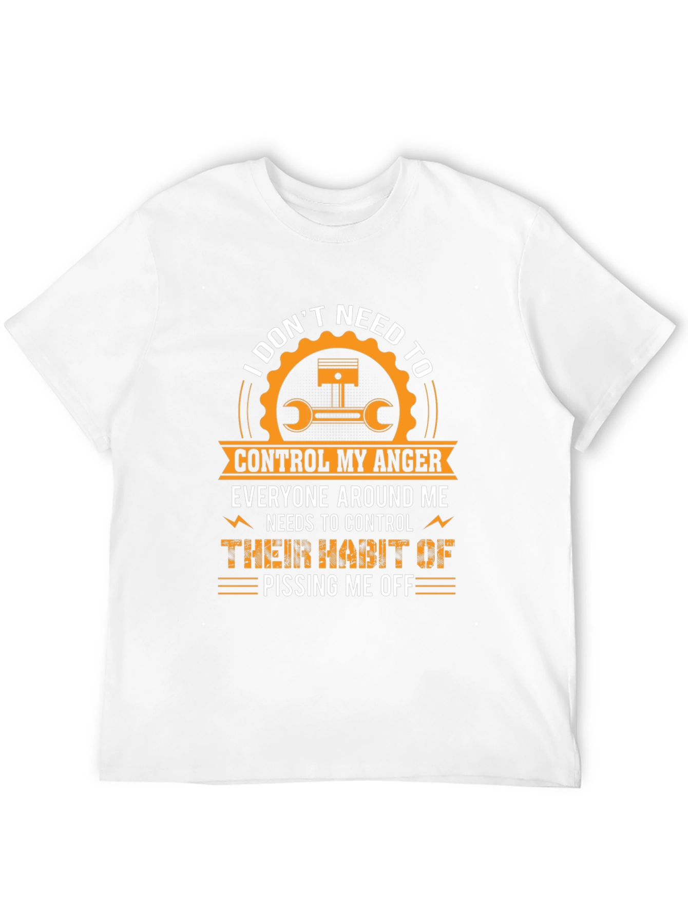 Black I Don't Need to Control My Anger T-Shirt view 12