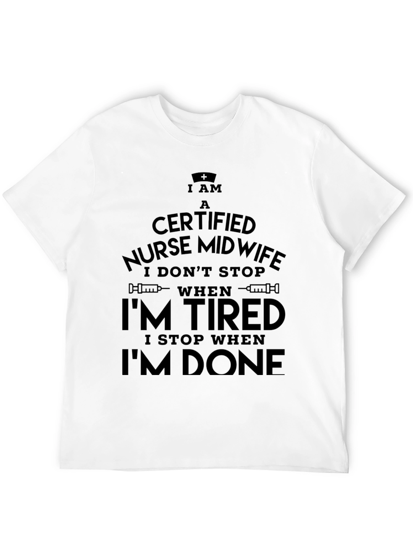 Black Certified Nurse Midwife Black T-Shirt view 12