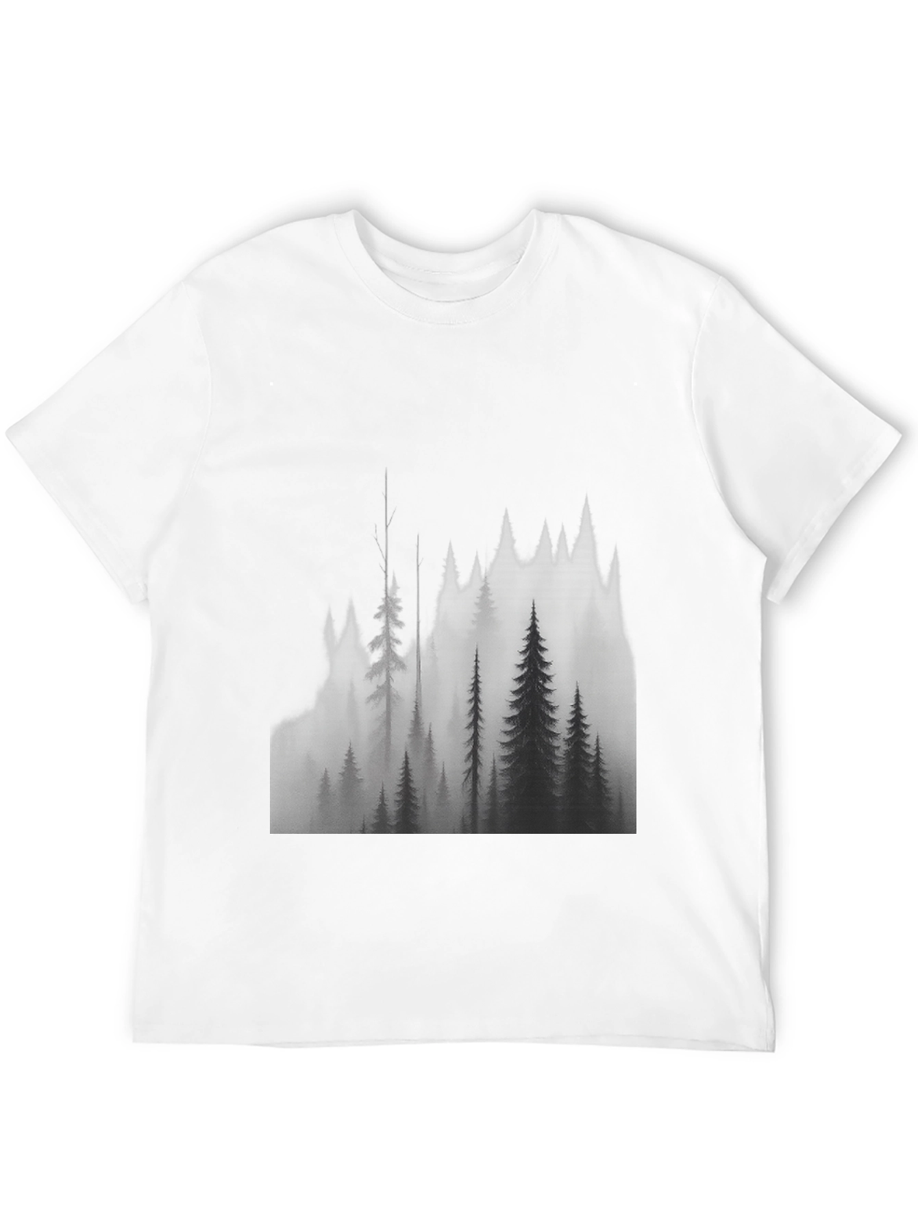 Black Mountain Forest Graphic Tee - Black view 12