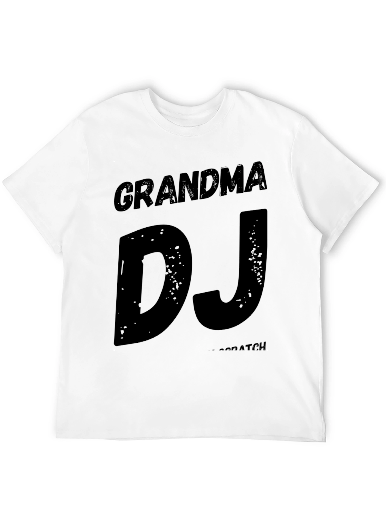 Black Grandma DJ T-Shirt - Cool Graphic Tee view 12