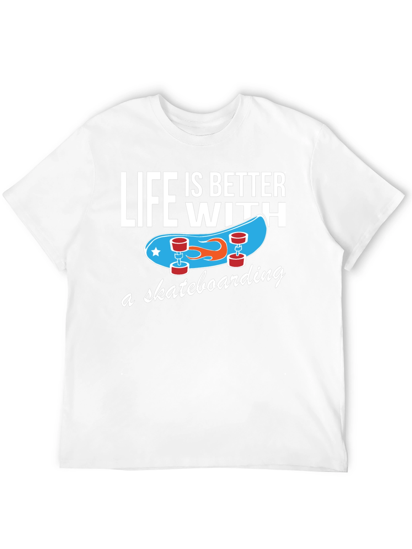 Black Life is Better With Skateboarding T-Shirt view 12