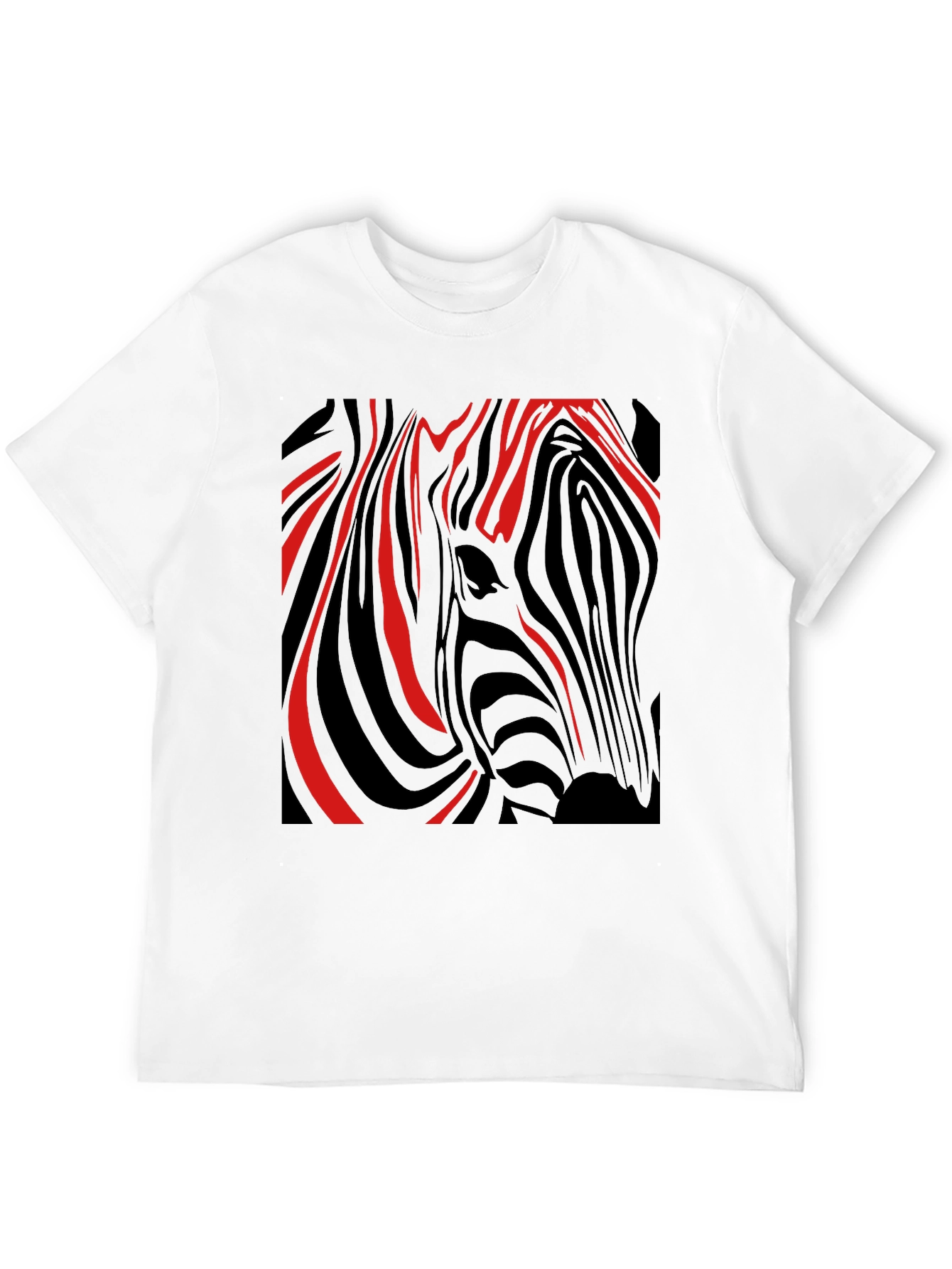 Black Zebra Stripe Graphic Tee - Modern Style view 12