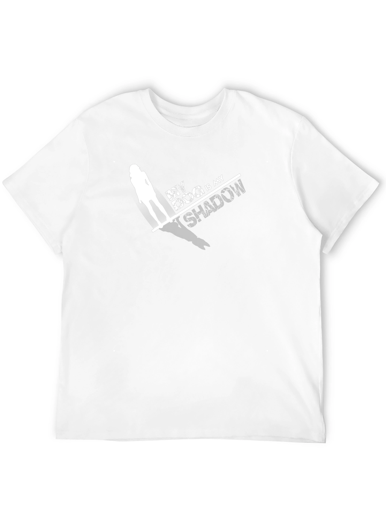 Black My Dog Is My Shadow Black T-Shirt view 12