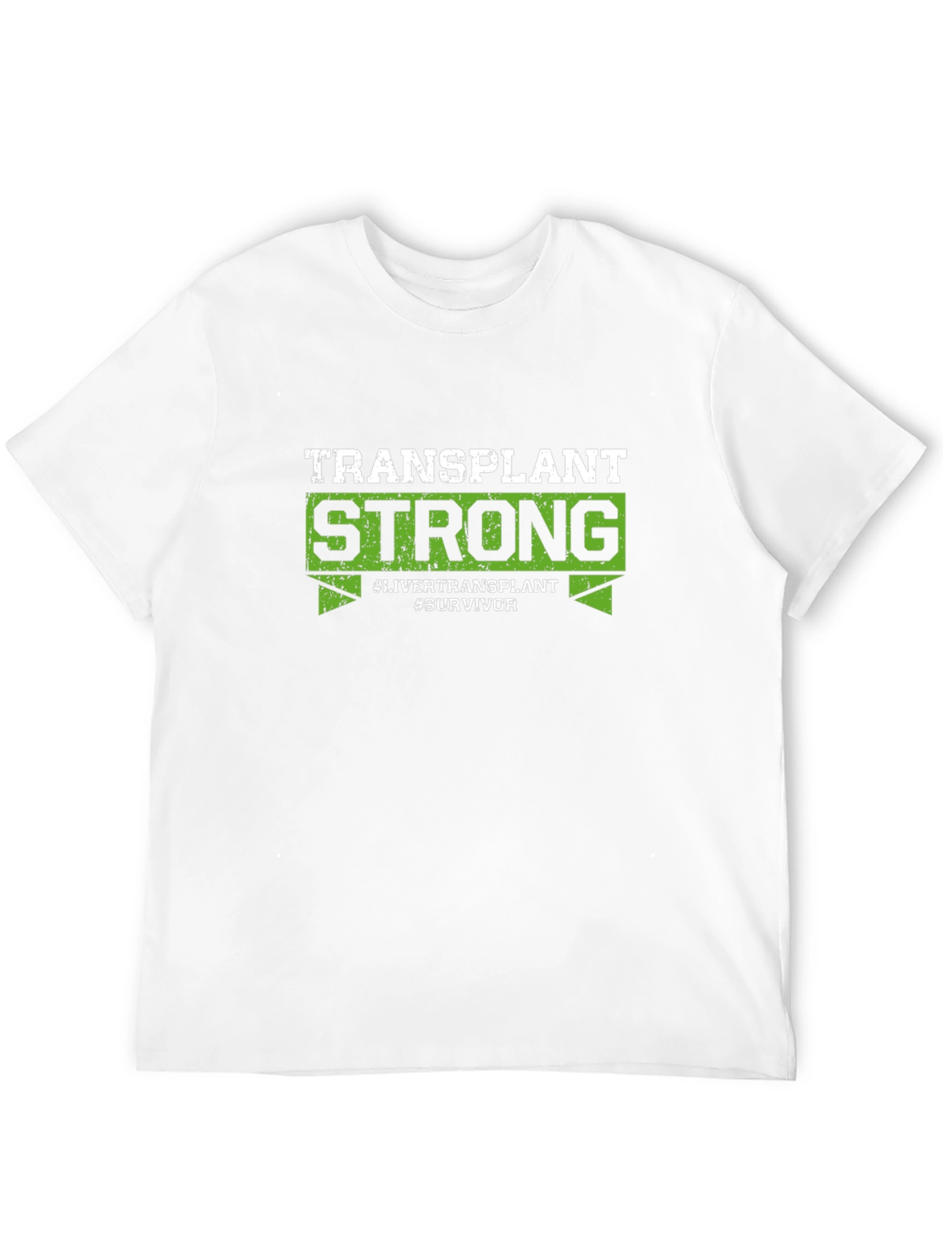 Black Transplant Strong T-Shirt - Liver Transplant Survivor view 12