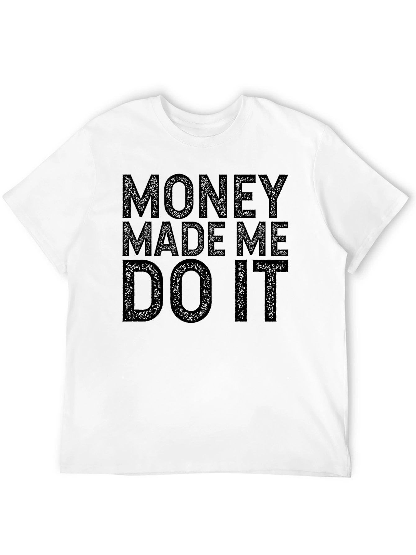 Black Money Made Me Do It Graphic Tee - Black view 12