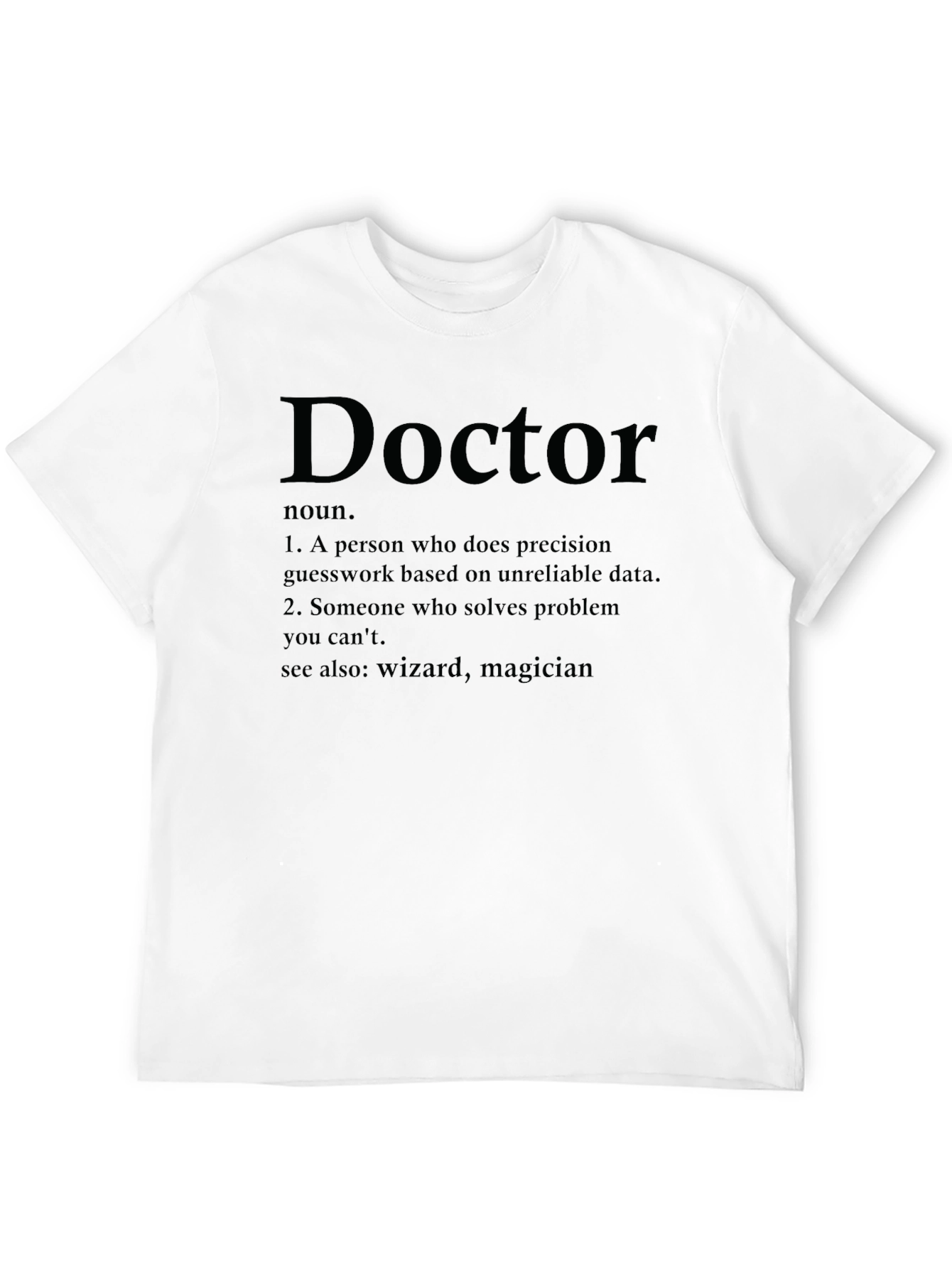 Black Doctor Definition Novelty T-Shirt view 12