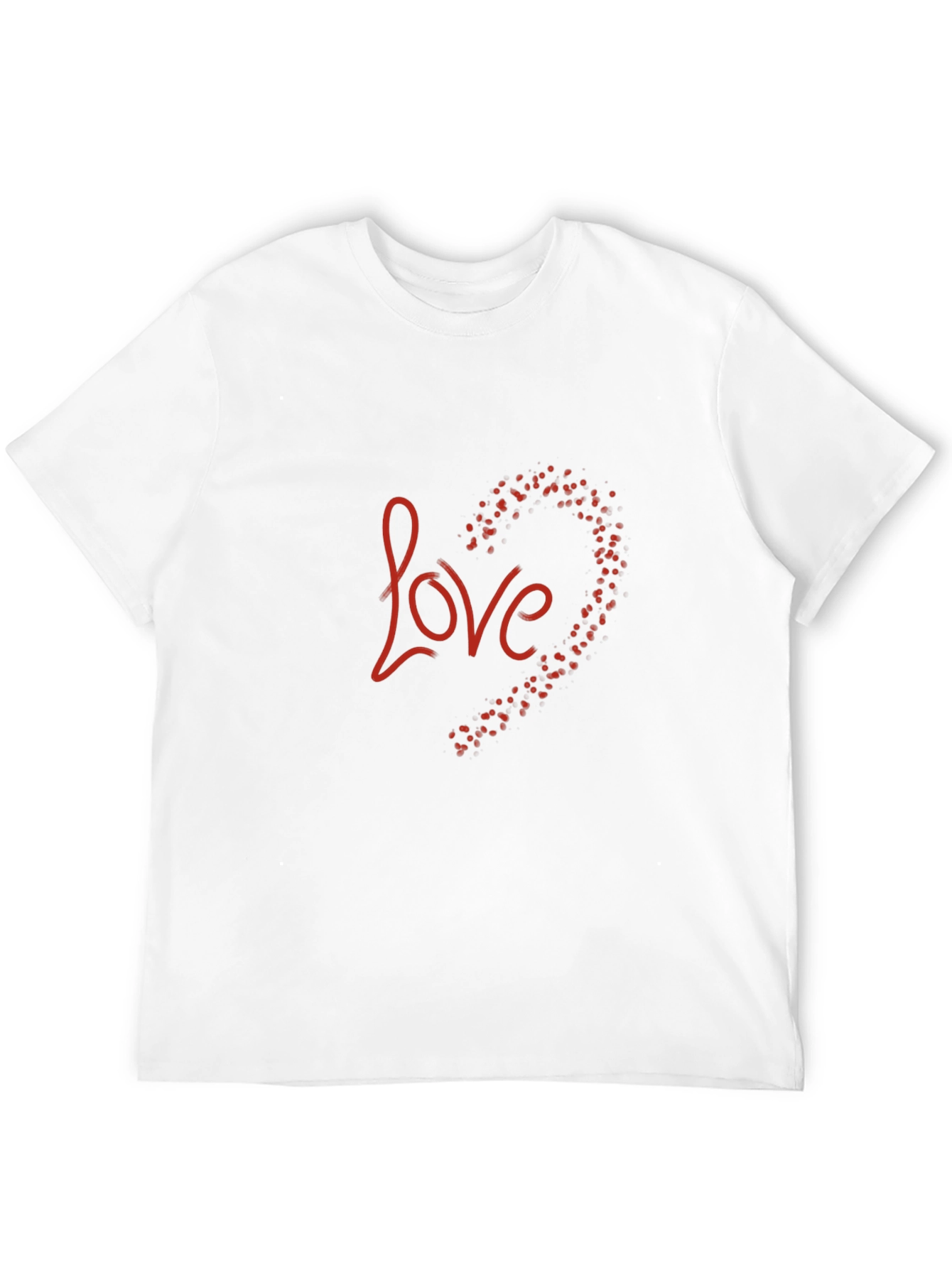 Black Love Heart Graphic Black T-Shirt view 12