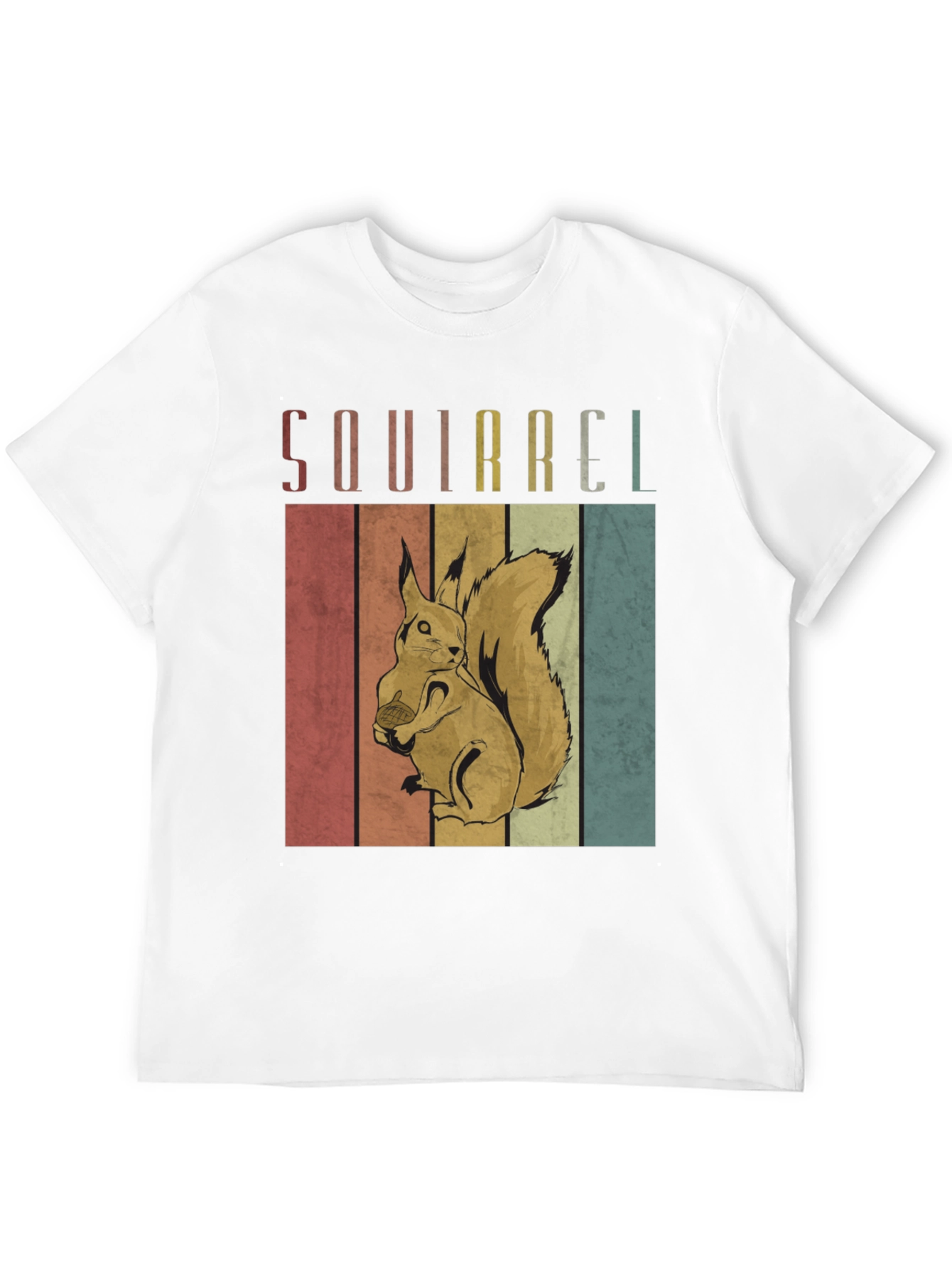 Black Retro Squirrel T-Shirt - Unique Vintage Animal Tee view 12