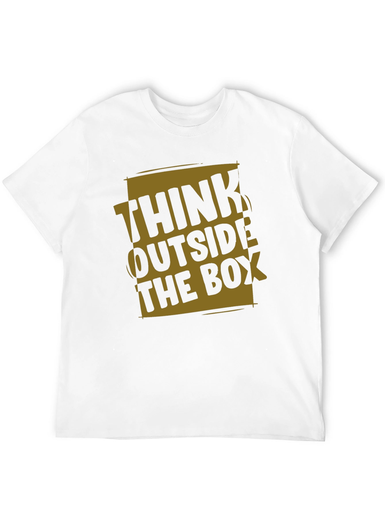 Black Think Outside the Box Graphic T-Shirt view 12