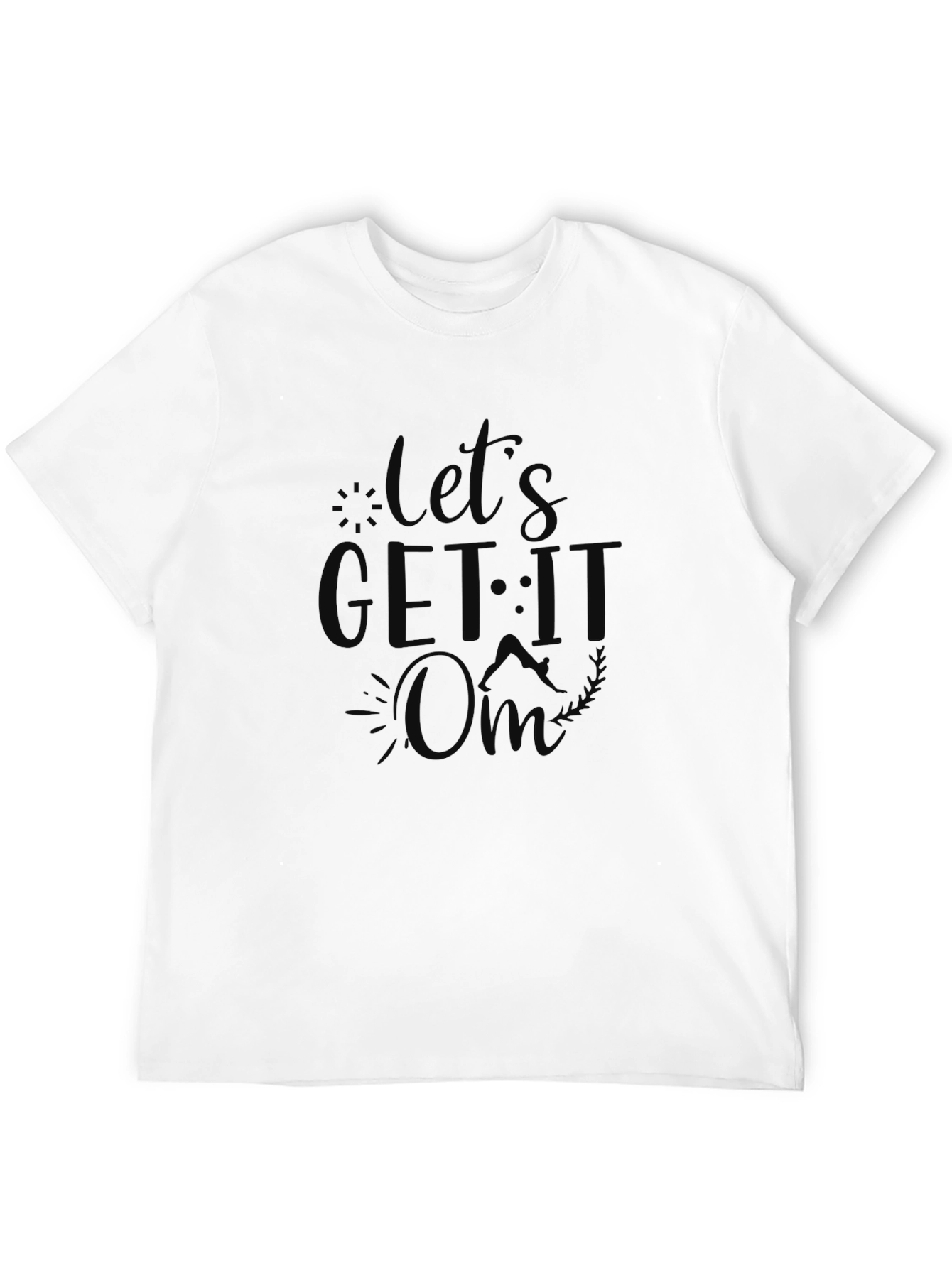 Black Let's Get It On Black Graphic Tee view 12