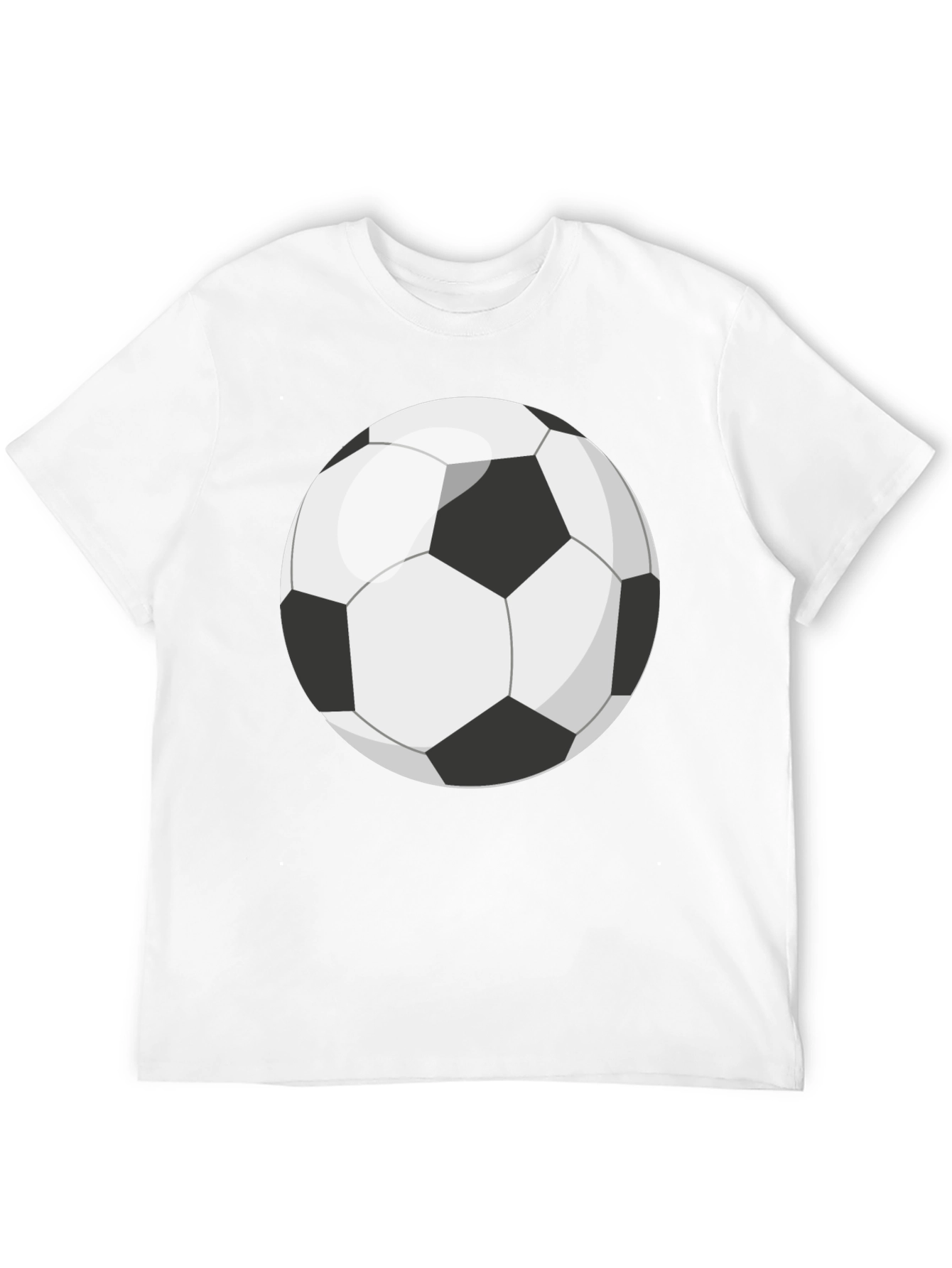 Black Soccer Ball Graphic T-Shirt view 12