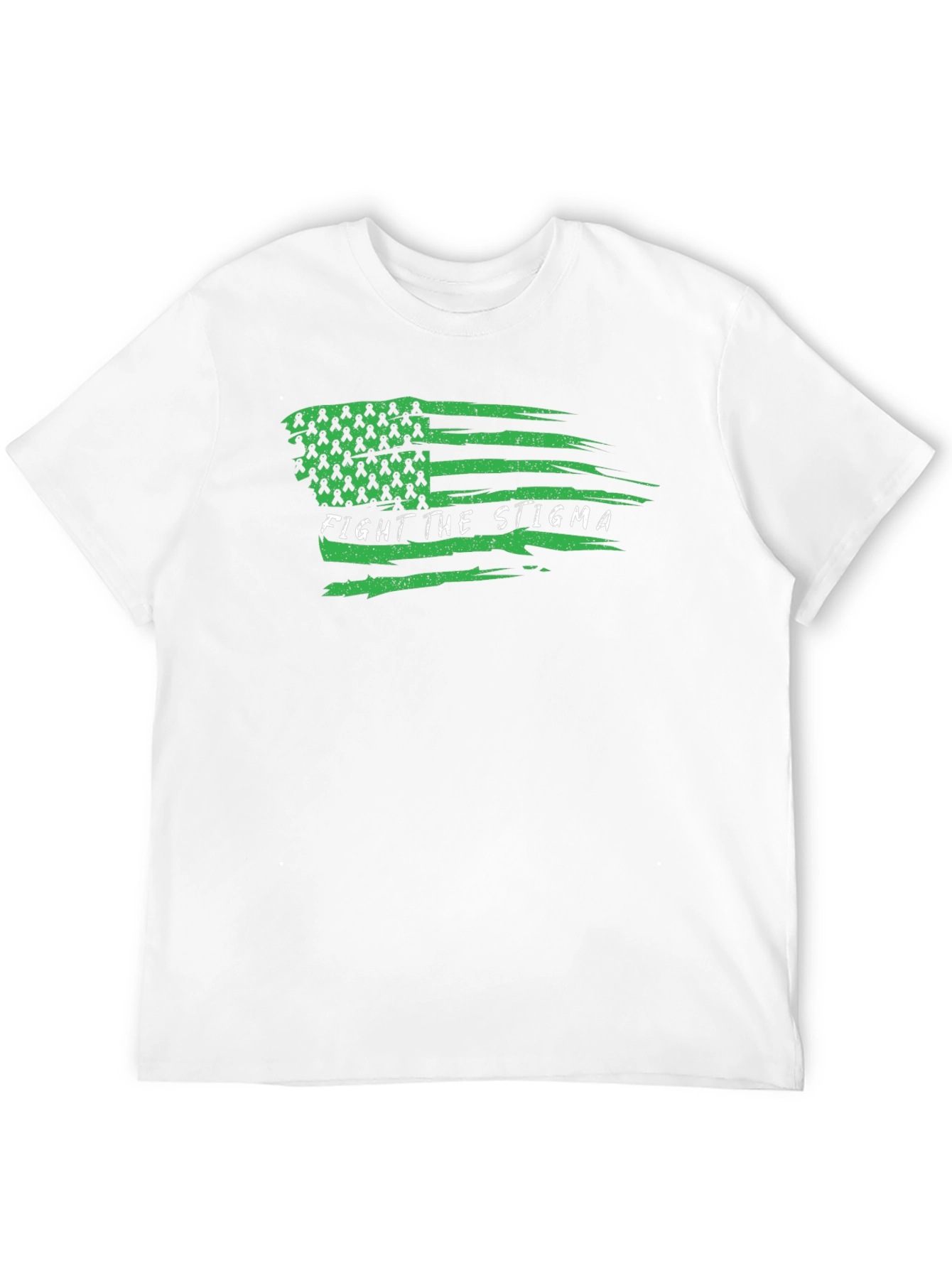 Black Fight the Stigma Mental Health Awareness T-Shirt view 12