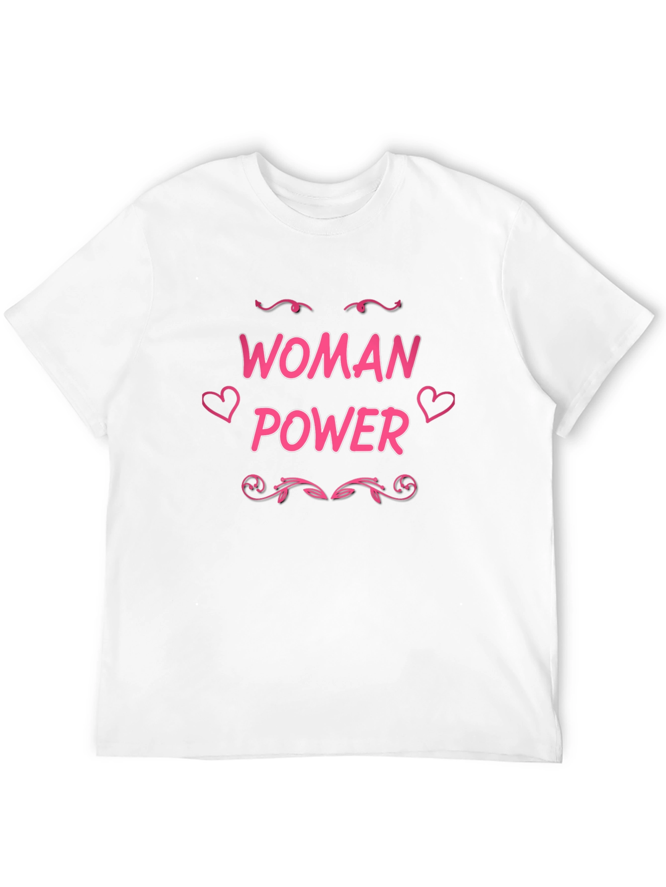 Woman Power Graphic Tee - Feminist Black T-Shirt - 12