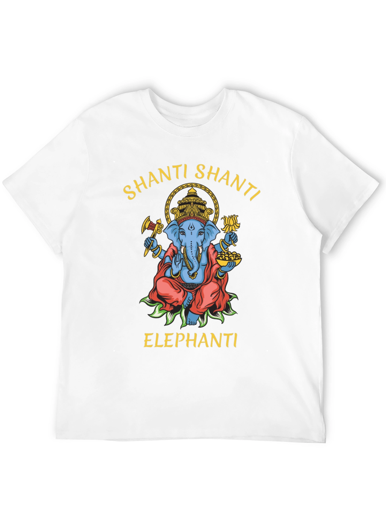 Black Shanti Elephant Graphic T-Shirt - Premium Cotton view 12