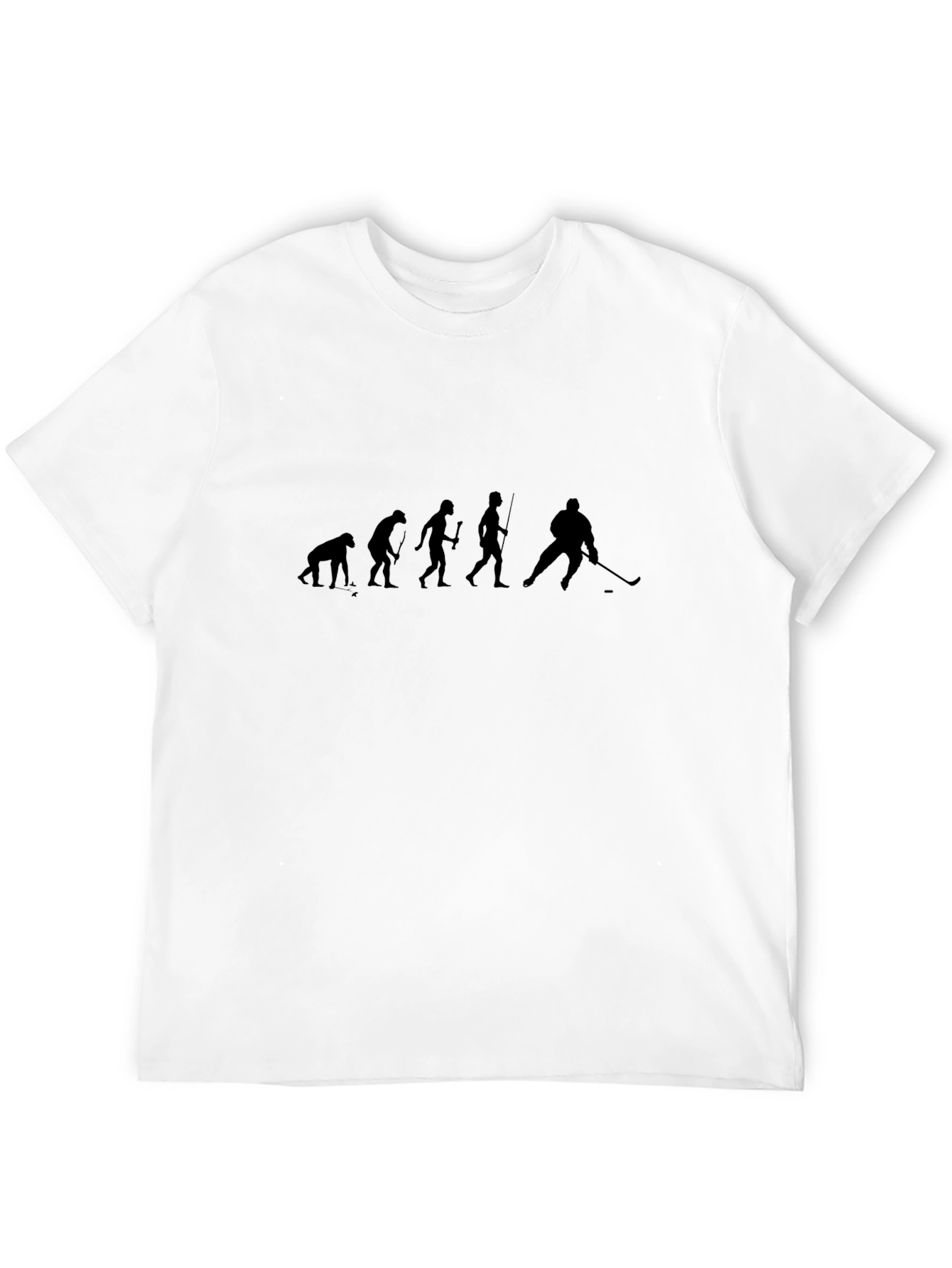 Black Evolution of Hockey T-Shirt - Black view 12