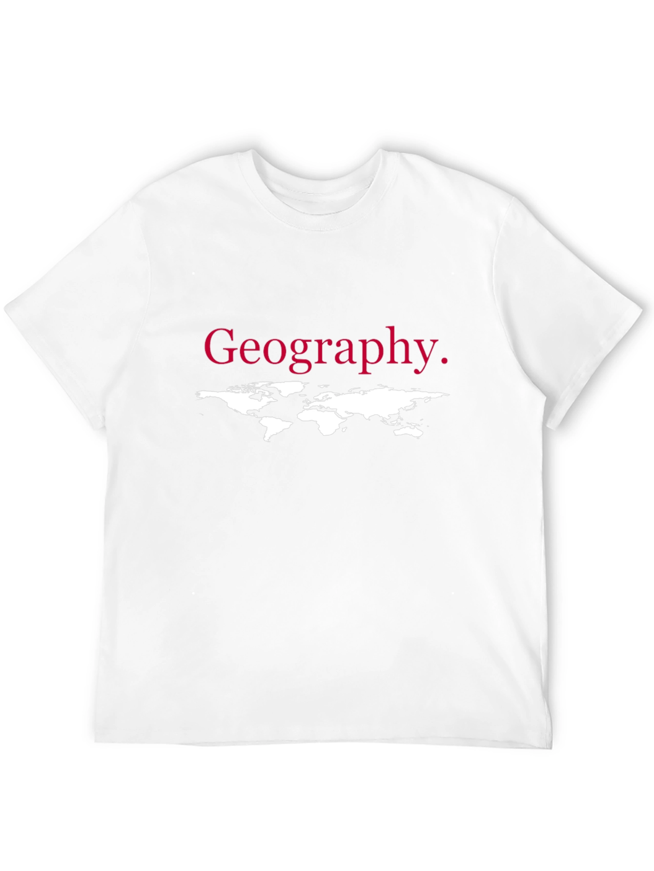 Black Geography T-Shirt - World Map Design view 12