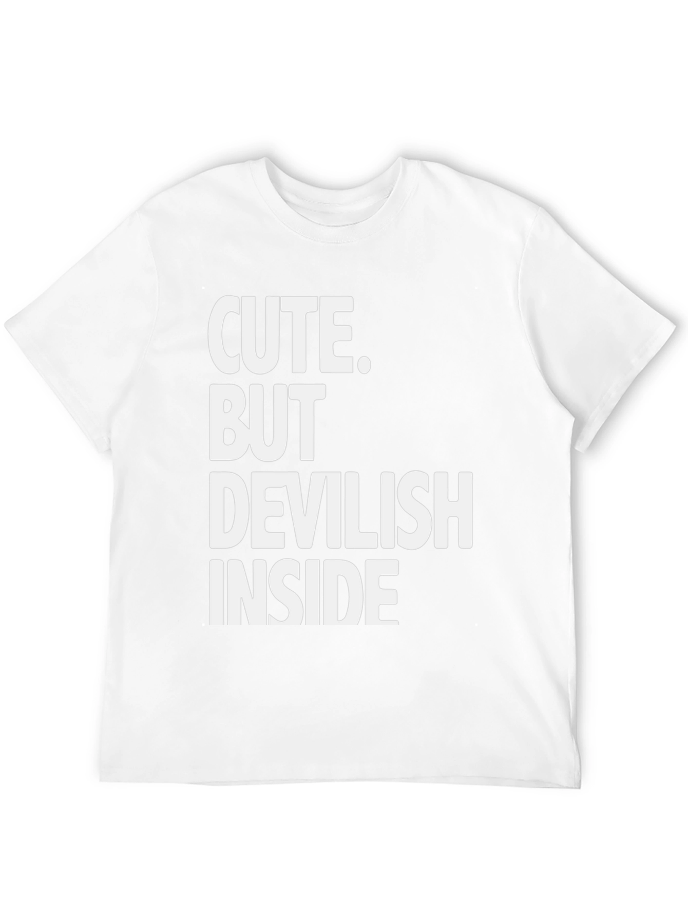 Black Cute But Devilish Inside Graphic Tee - Black view 12